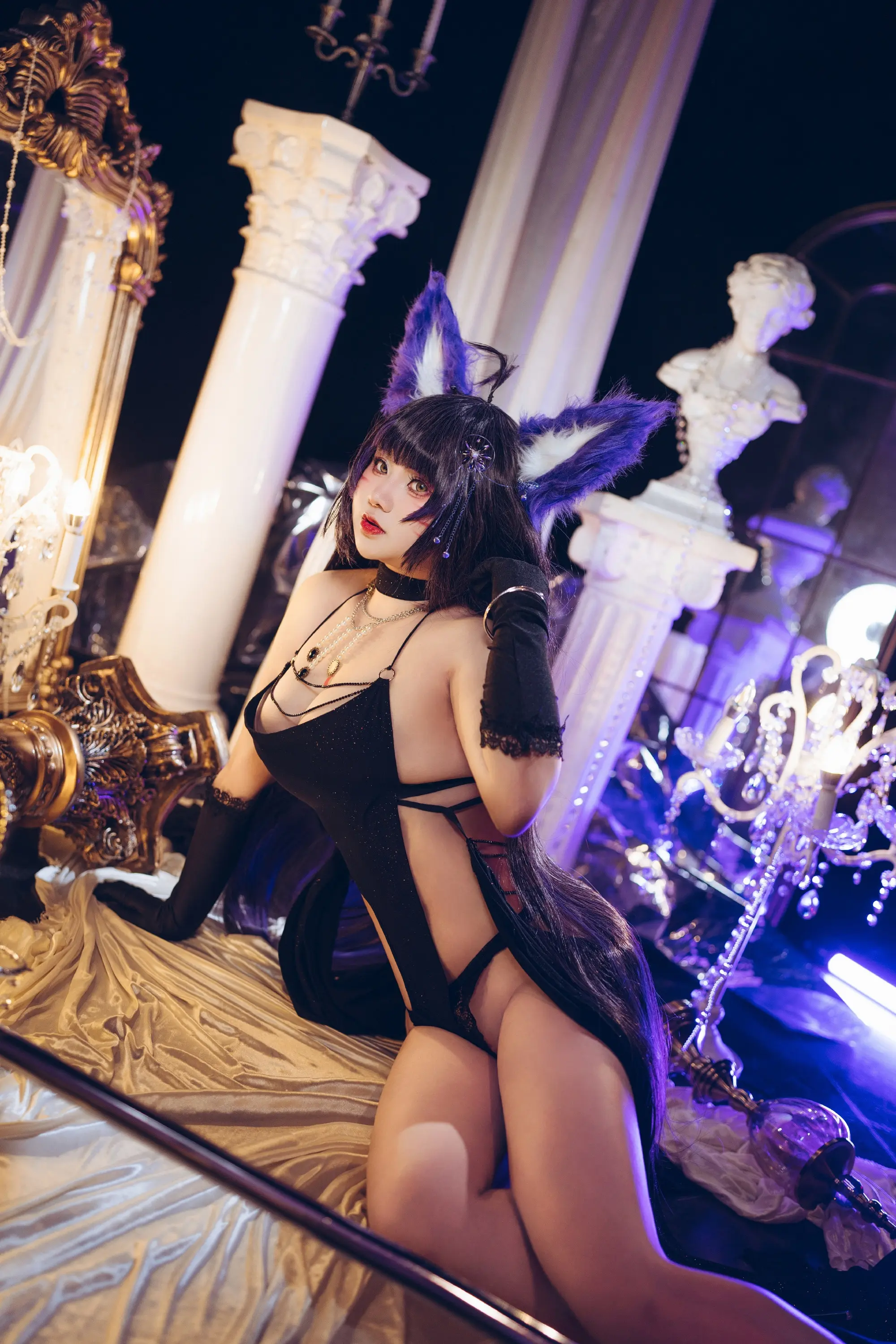 COSPLAY 这样的狐狸姐姐你喜不喜欢呢？碧蓝航线 武藏同人礼服@千岛美美 COSPLAY-第5张