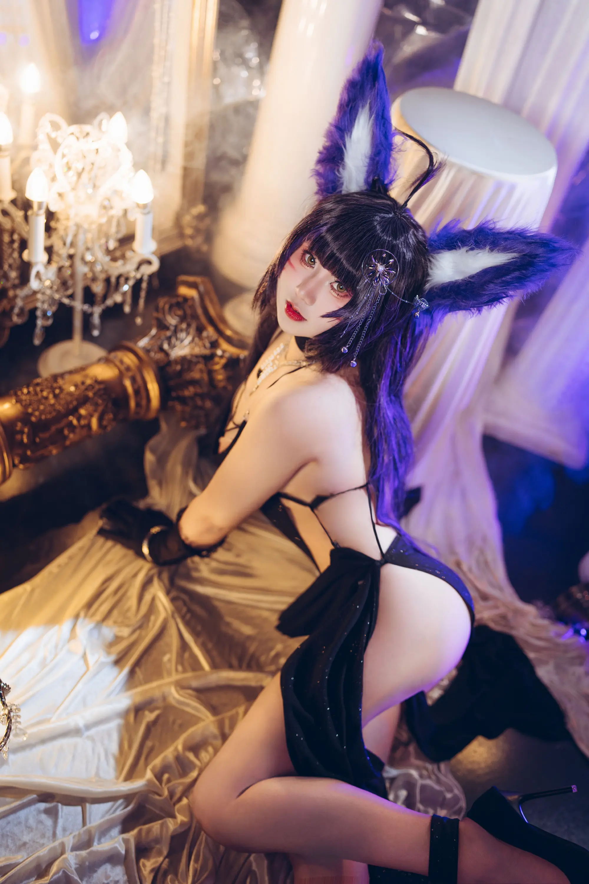 COSPLAY 这样的狐狸姐姐你喜不喜欢呢？碧蓝航线 武藏同人礼服@千岛美美 COSPLAY-第7张