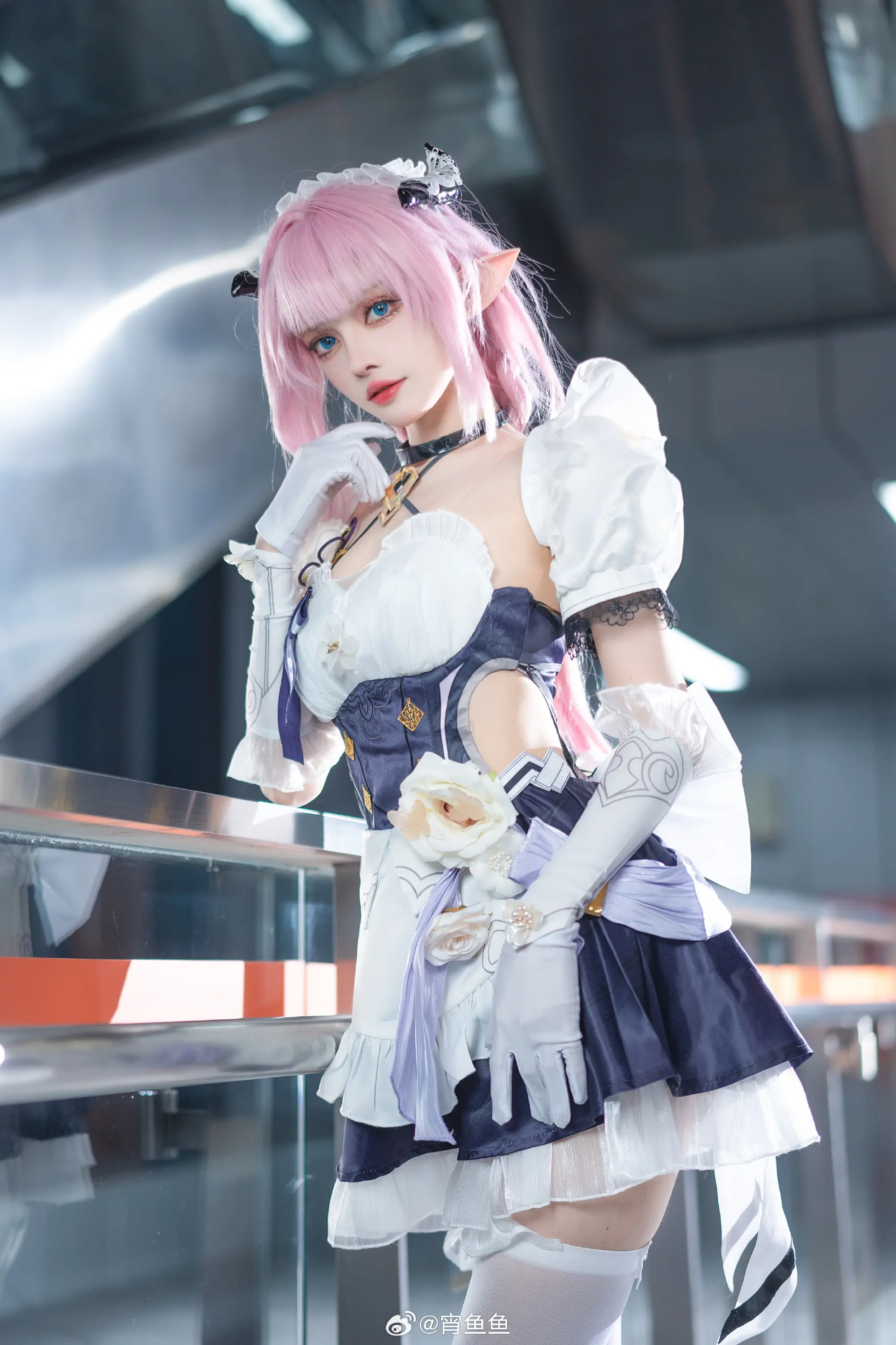 cosplay 崩坏3 🎀爱莉希雅女仆cos 粉色甜心小姐♪ Ver. 🎀@宵鱼鱼 COSPLAY-第6张