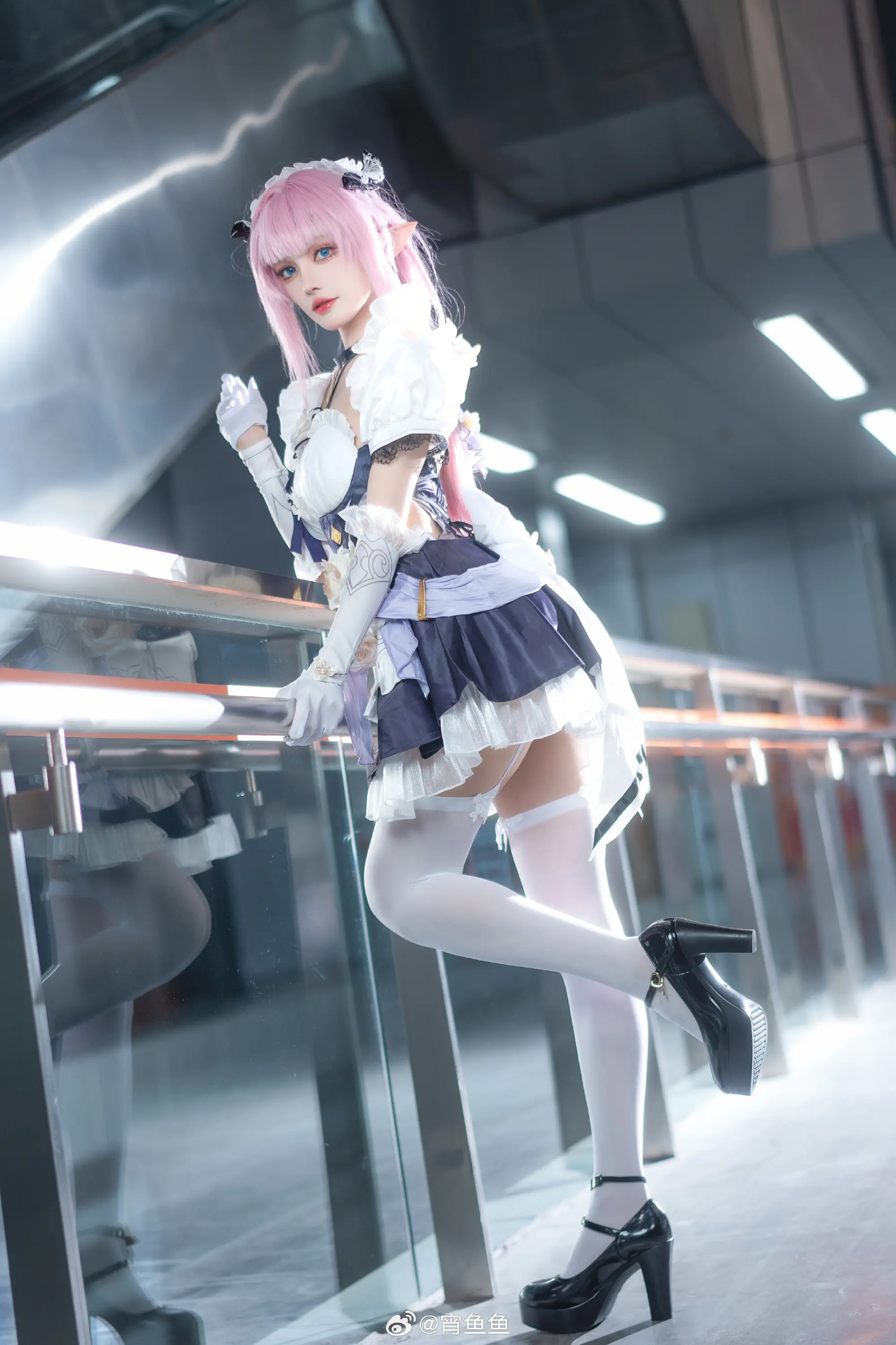 cosplay 崩坏3 🎀爱莉希雅女仆cos 粉色甜心小姐♪ Ver. 🎀@宵鱼鱼 COSPLAY-第2张
