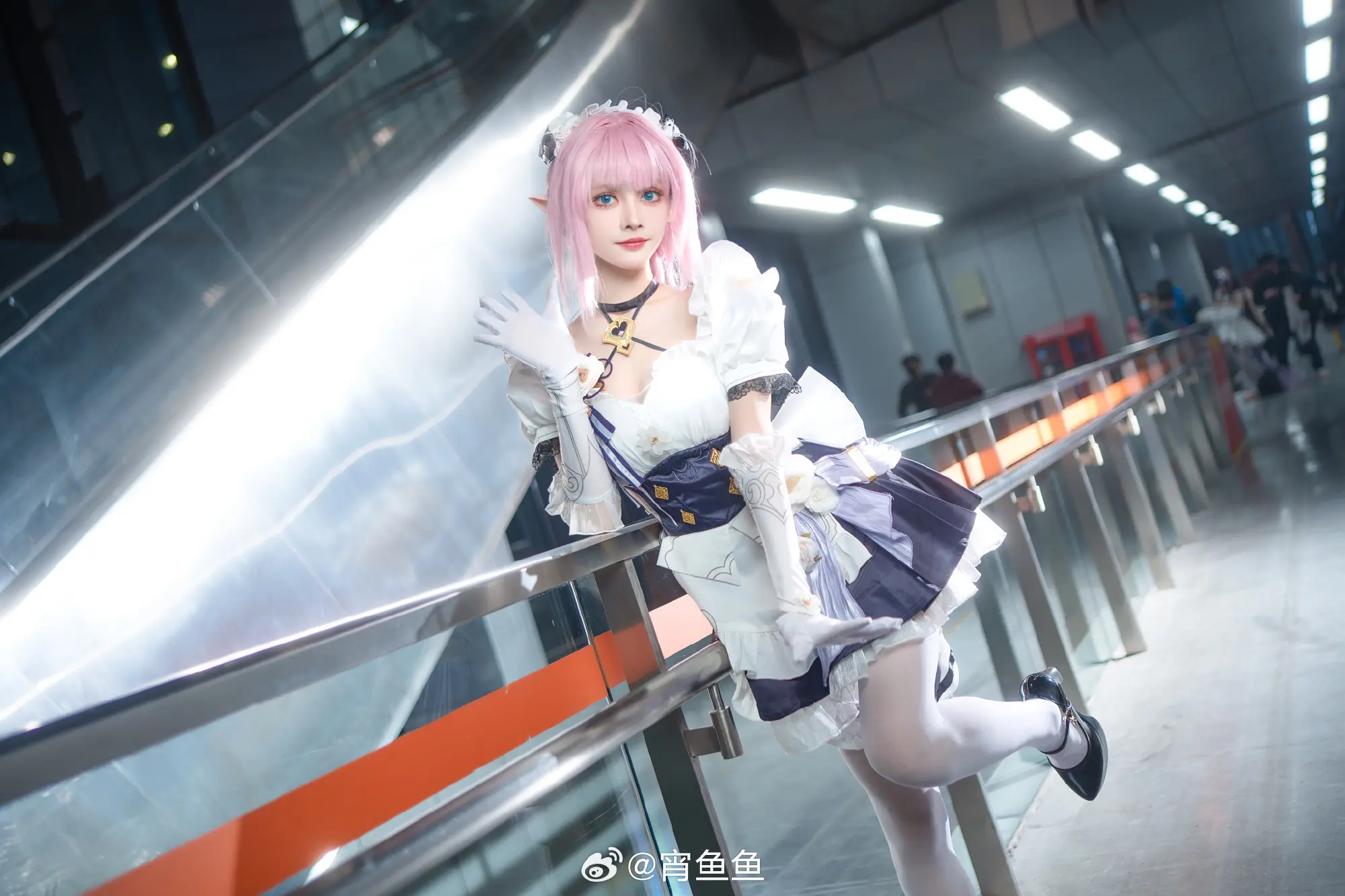 cosplay 崩坏3 🎀爱莉希雅女仆cos 粉色甜心小姐♪ Ver. 🎀@宵鱼鱼 COSPLAY-第4张