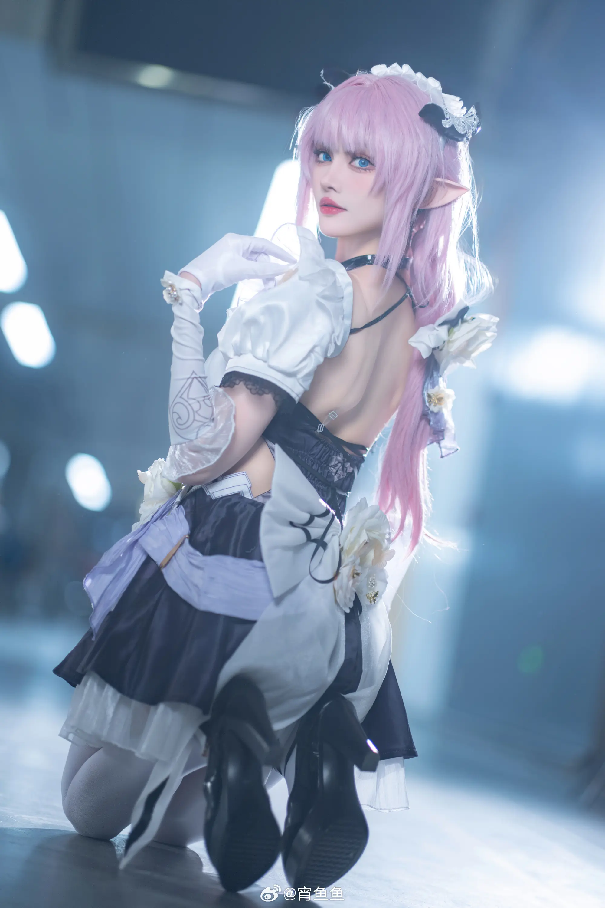 cosplay 崩坏3 爱莉希雅女仆cos@宵鱼鱼 COSPLAY-第2张