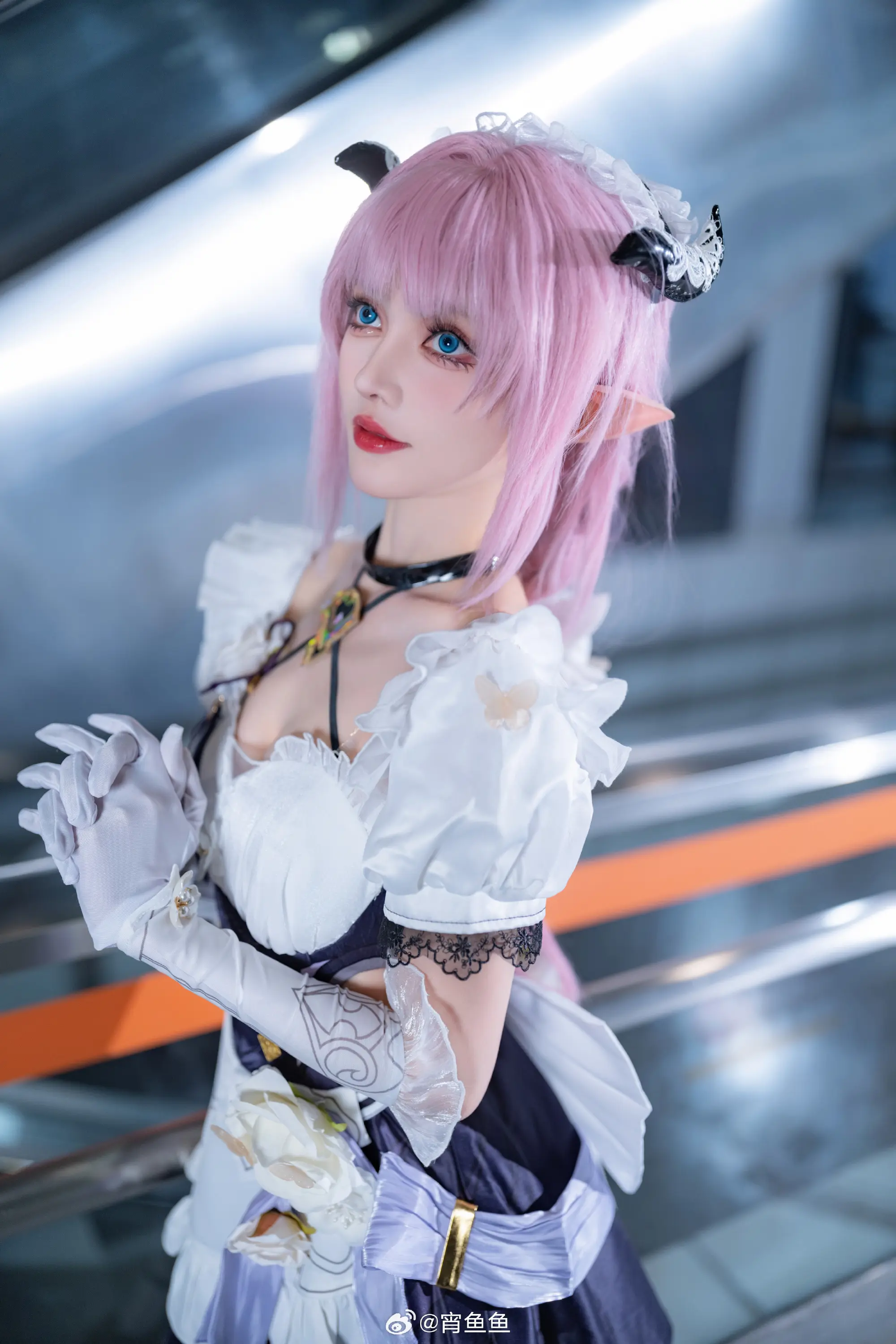 cosplay 崩坏3 爱莉希雅女仆cos@宵鱼鱼 COSPLAY-第7张