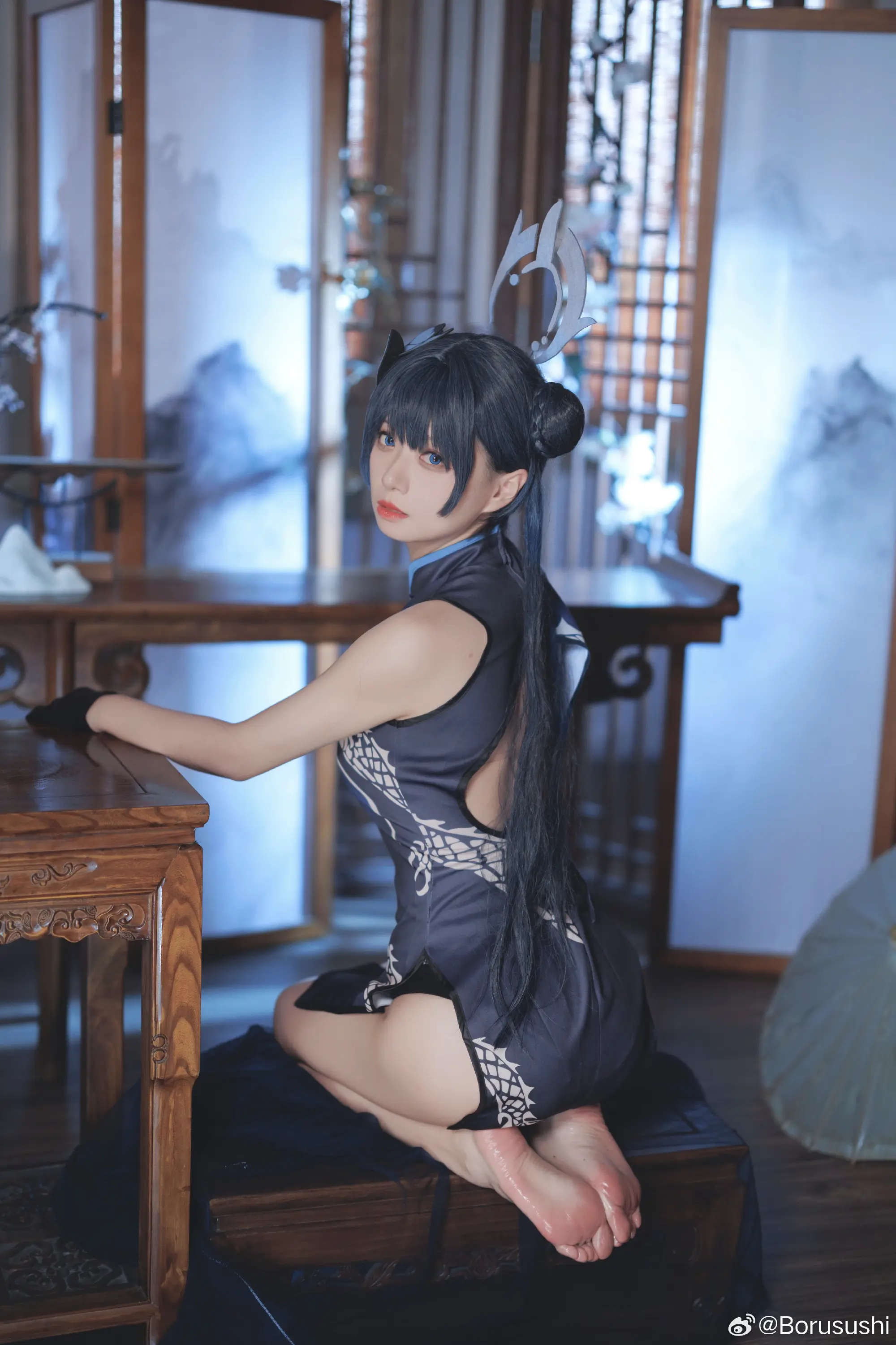 COSPLAY 碧蓝档案 妃咲会长@Borusushi COSPLAY-第9张