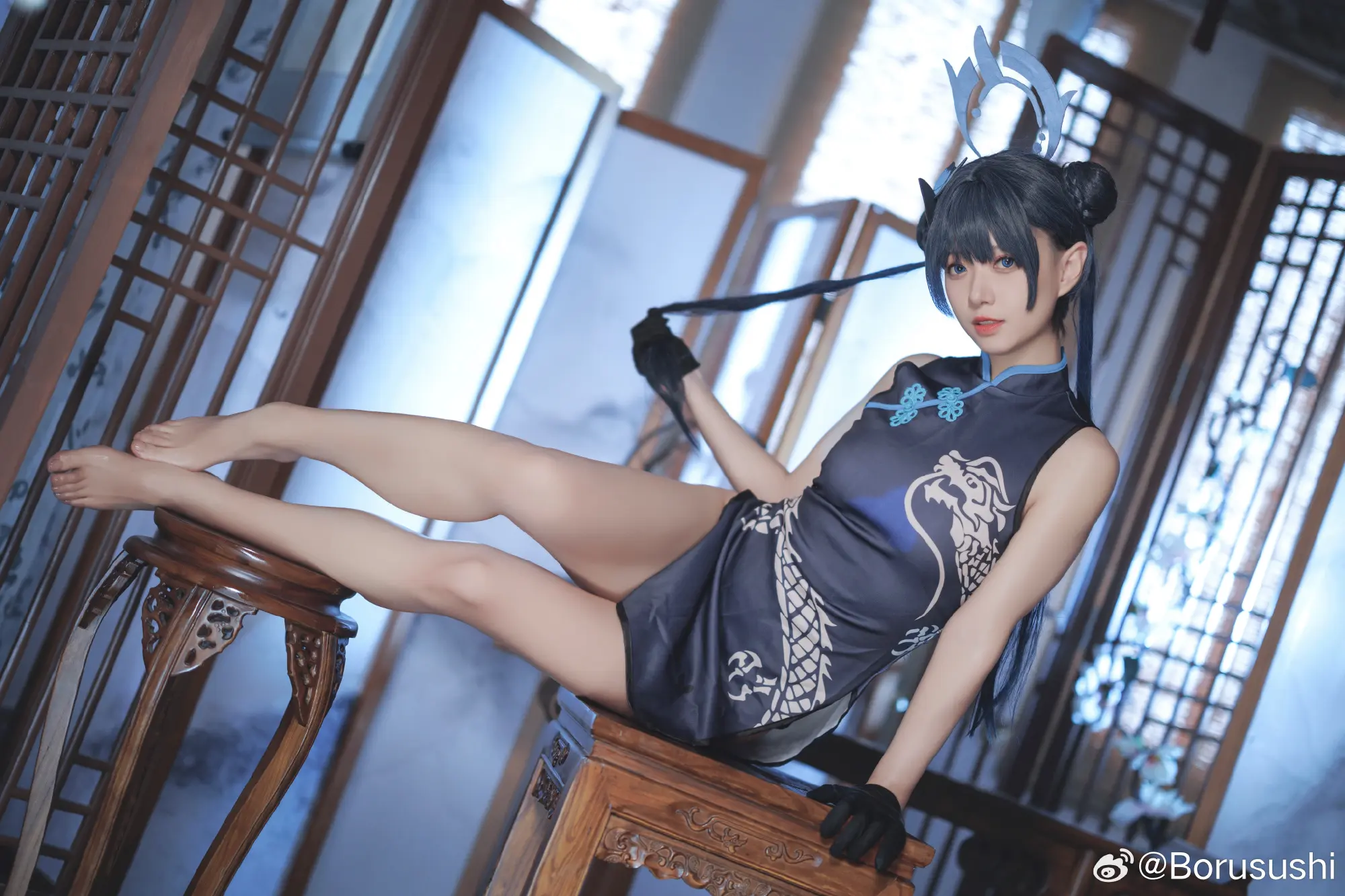COSPLAY 碧蓝档案 妃咲会长@Borusushi COSPLAY-第11张