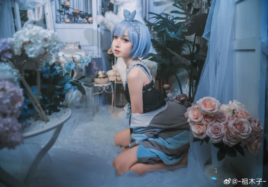 COSPLAY  RE0 🤍💙雷姆💙🤍@-祖木子- COSPLAY-第9张