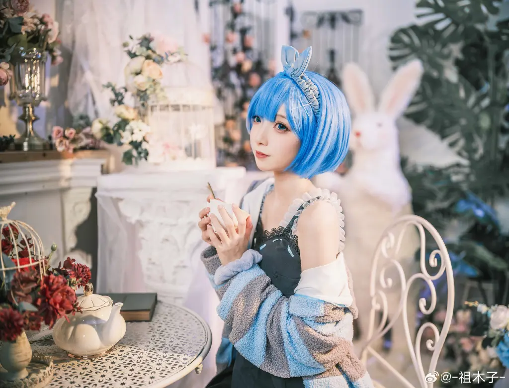 COSPLAY  RE0 🤍💙雷姆💙🤍@-祖木子- COSPLAY-第4张