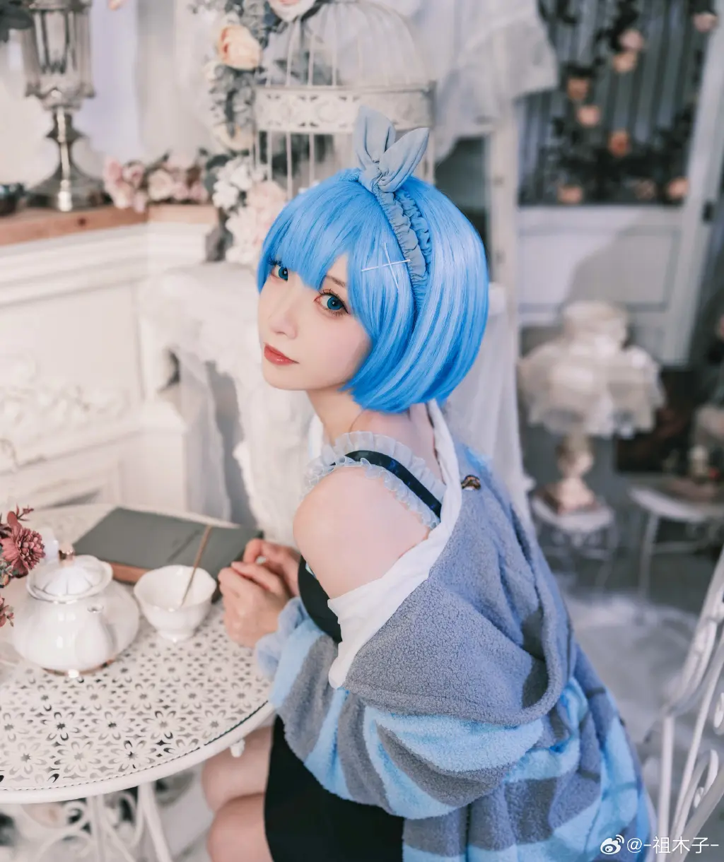 COSPLAY  RE0 🤍💙雷姆💙🤍@-祖木子--公众号小姨ai