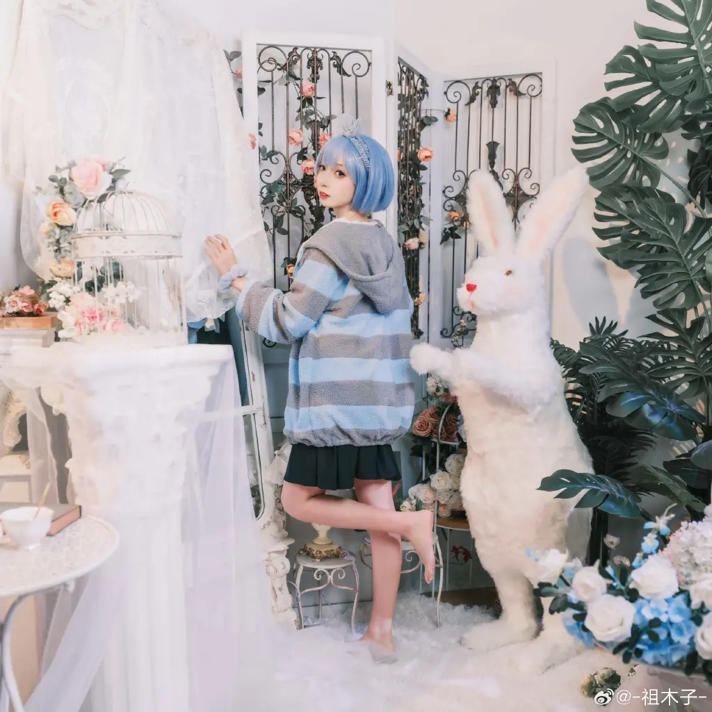 COSPLAY  RE0 🤍💙雷姆💙🤍@-祖木子- COSPLAY-第6张