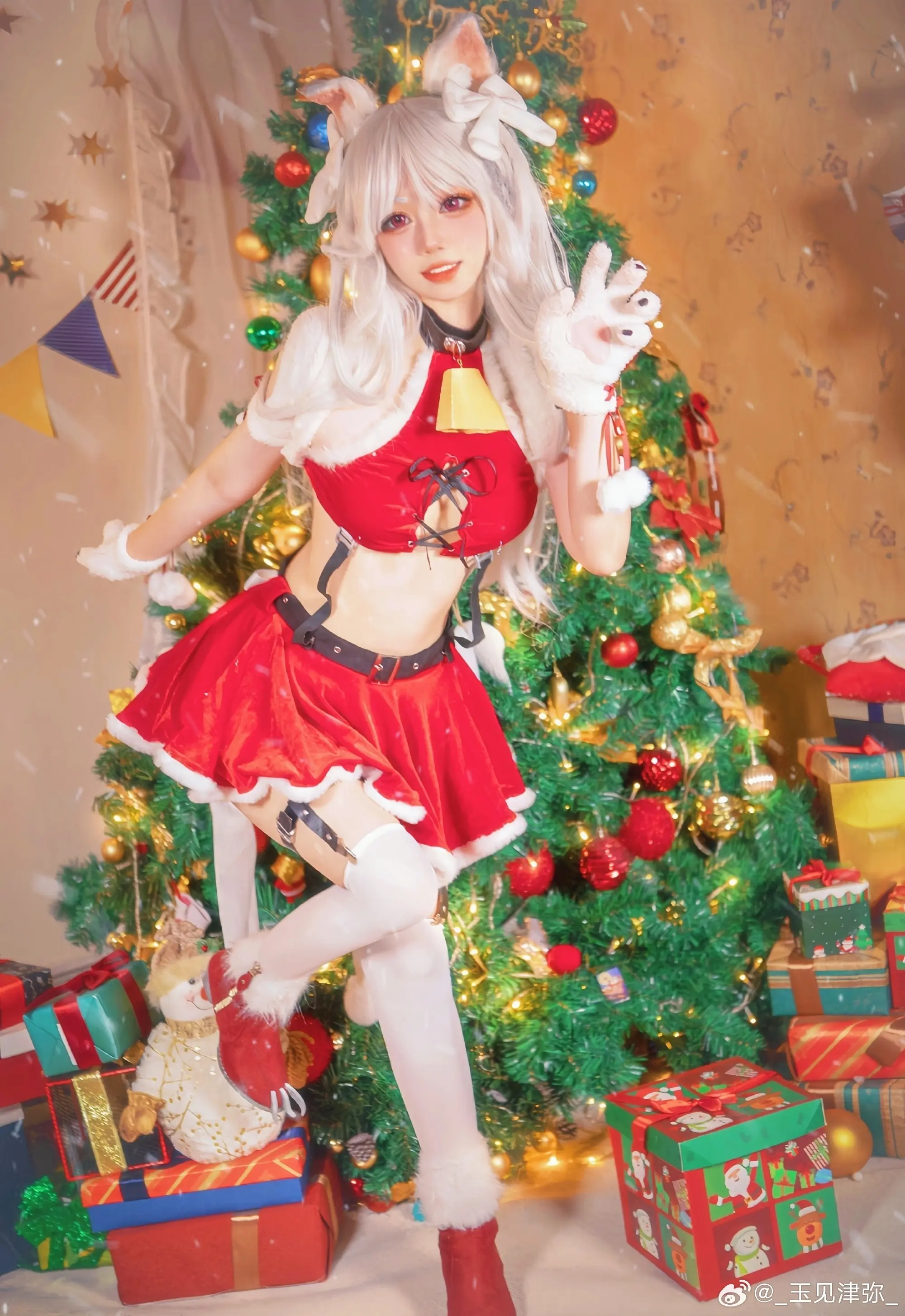 Cosplay 碧蓝航线cos 美梦环绕圣诞夜-夕立（椿）@_玉见津弥_ COSPLAY-第4张