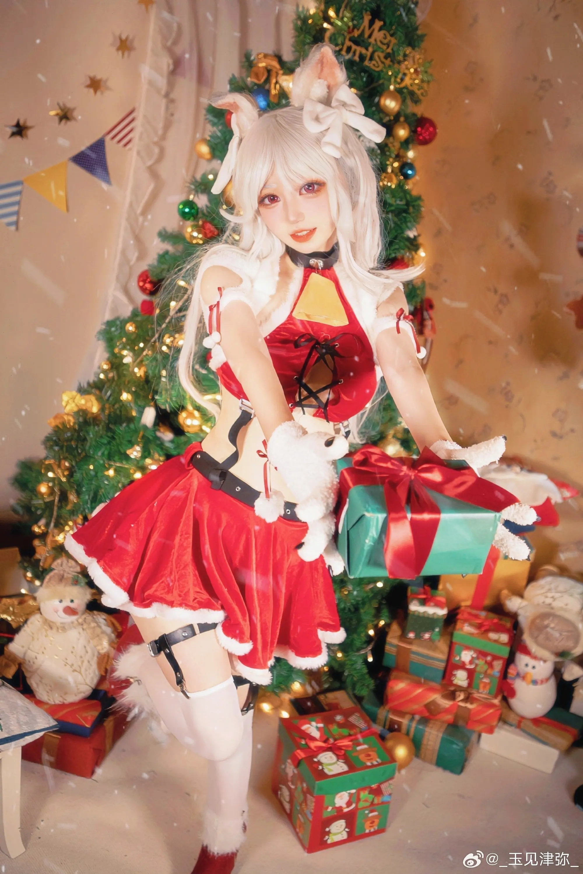 Cosplay 碧蓝航线cos 美梦环绕圣诞夜-夕立（椿）@_玉见津弥_ COSPLAY-第3张