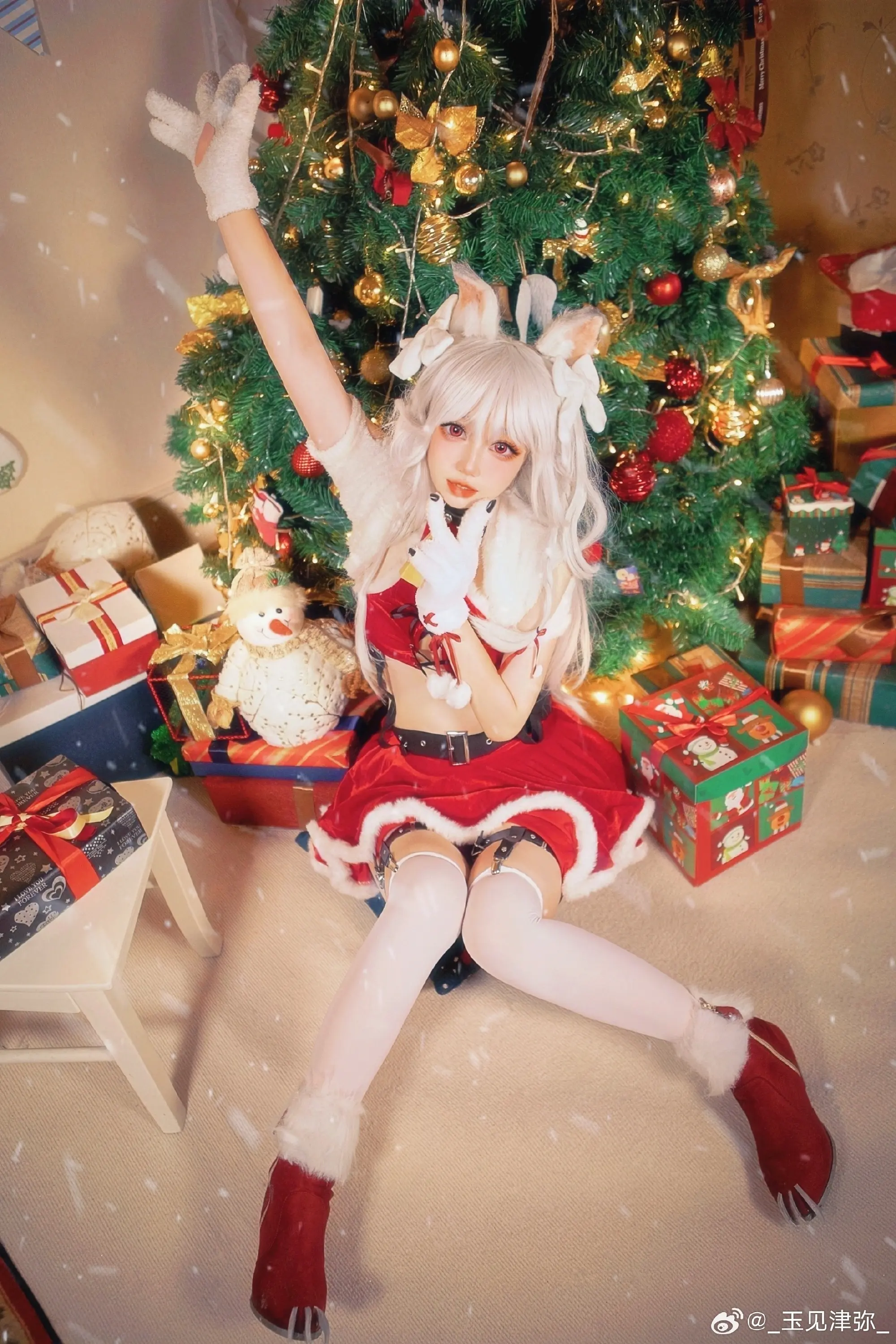 Cosplay 碧蓝航线cos 美梦环绕圣诞夜-夕立（椿）@_玉见津弥_ COSPLAY-第6张