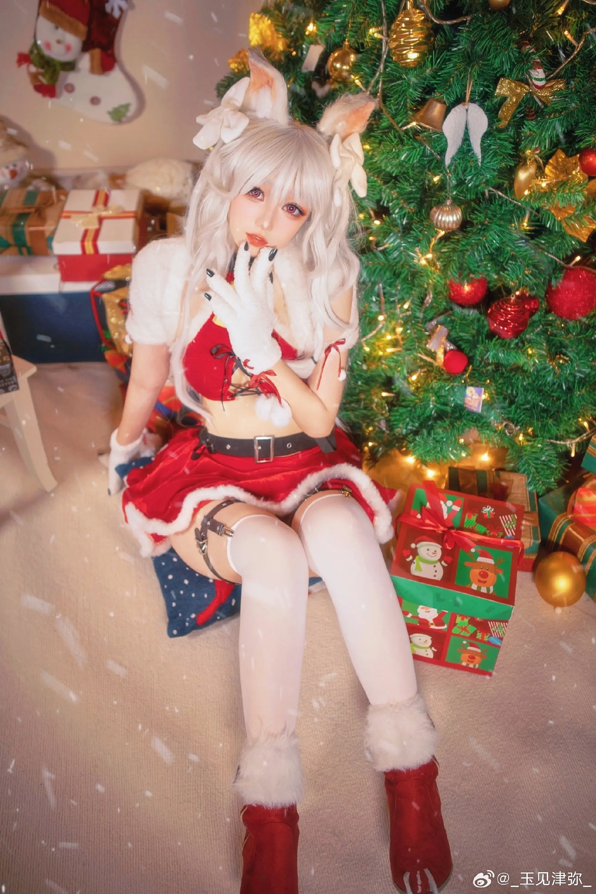 Cosplay 碧蓝航线cos 美梦环绕圣诞夜-夕立（椿）@_玉见津弥_ COSPLAY-第7张