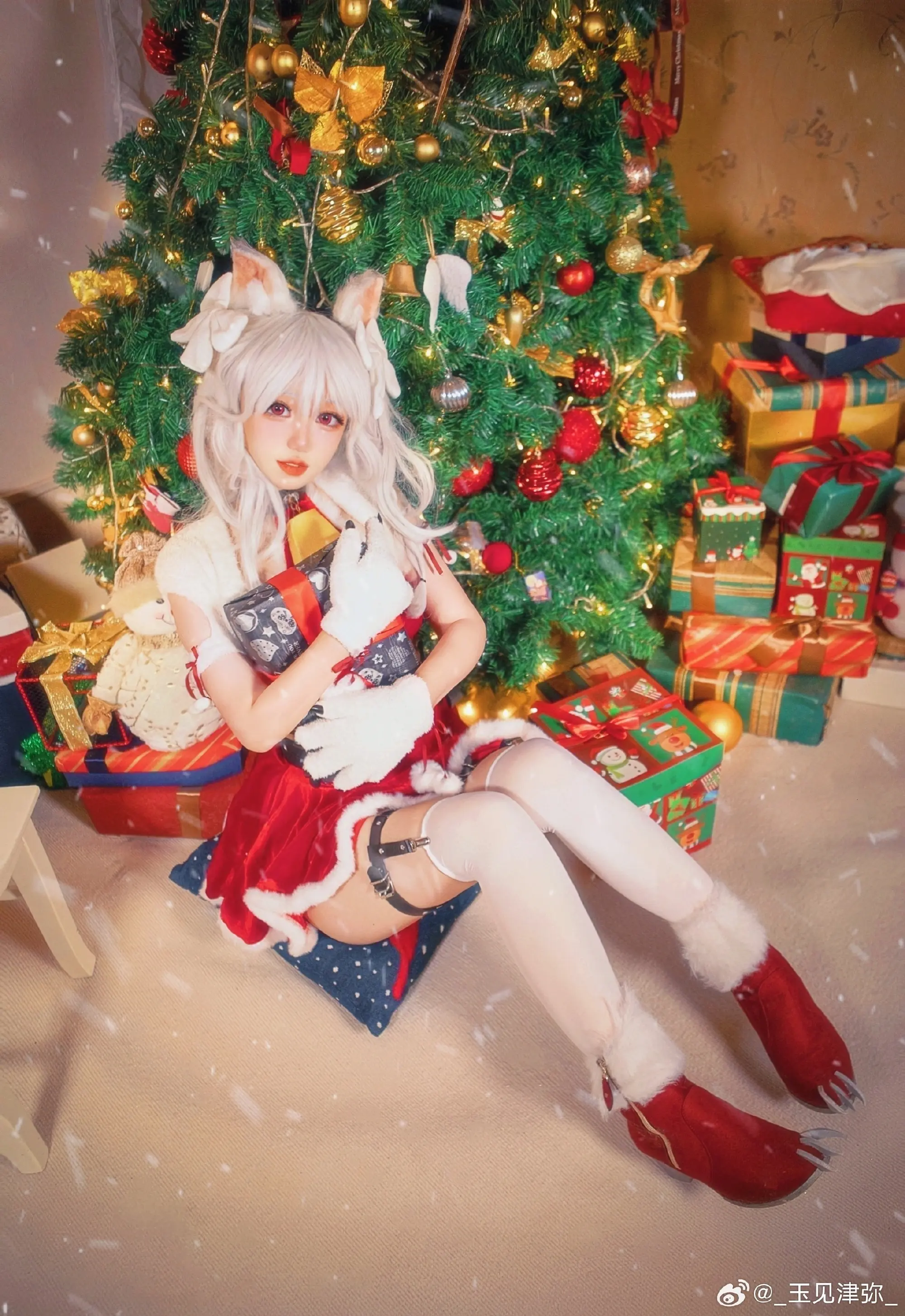 Cosplay 碧蓝航线cos 美梦环绕圣诞夜-夕立（椿）@_玉见津弥_ COSPLAY-第9张