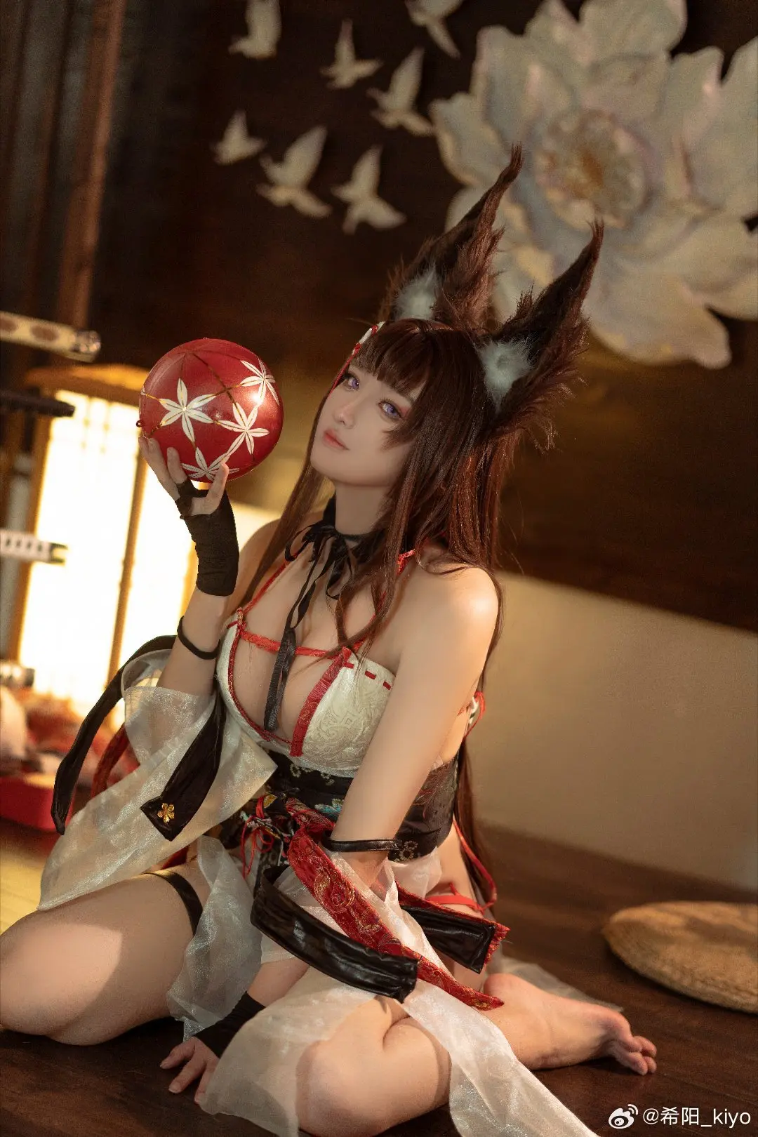COSPLAY 我是不会漂走的。因为主上您和赤城都是如此期望的啊。碧蓝航线cos  天城-走水静莲@希阳_kiyo-公众号小姨ai