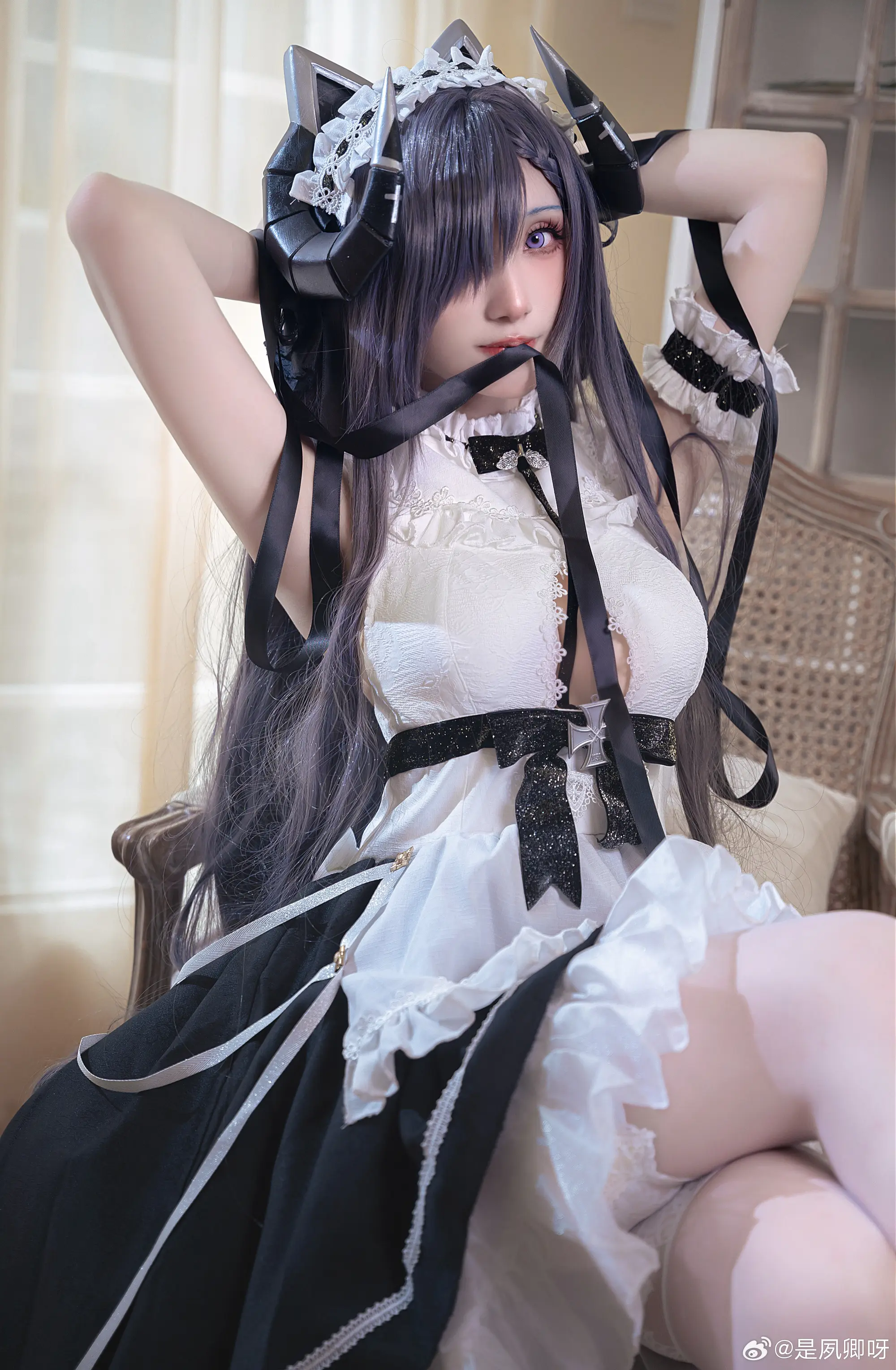cosplay 欢迎回港，指挥官大人 碧蓝航线 奥古斯特@是夙卿呀-公众号小姨ai