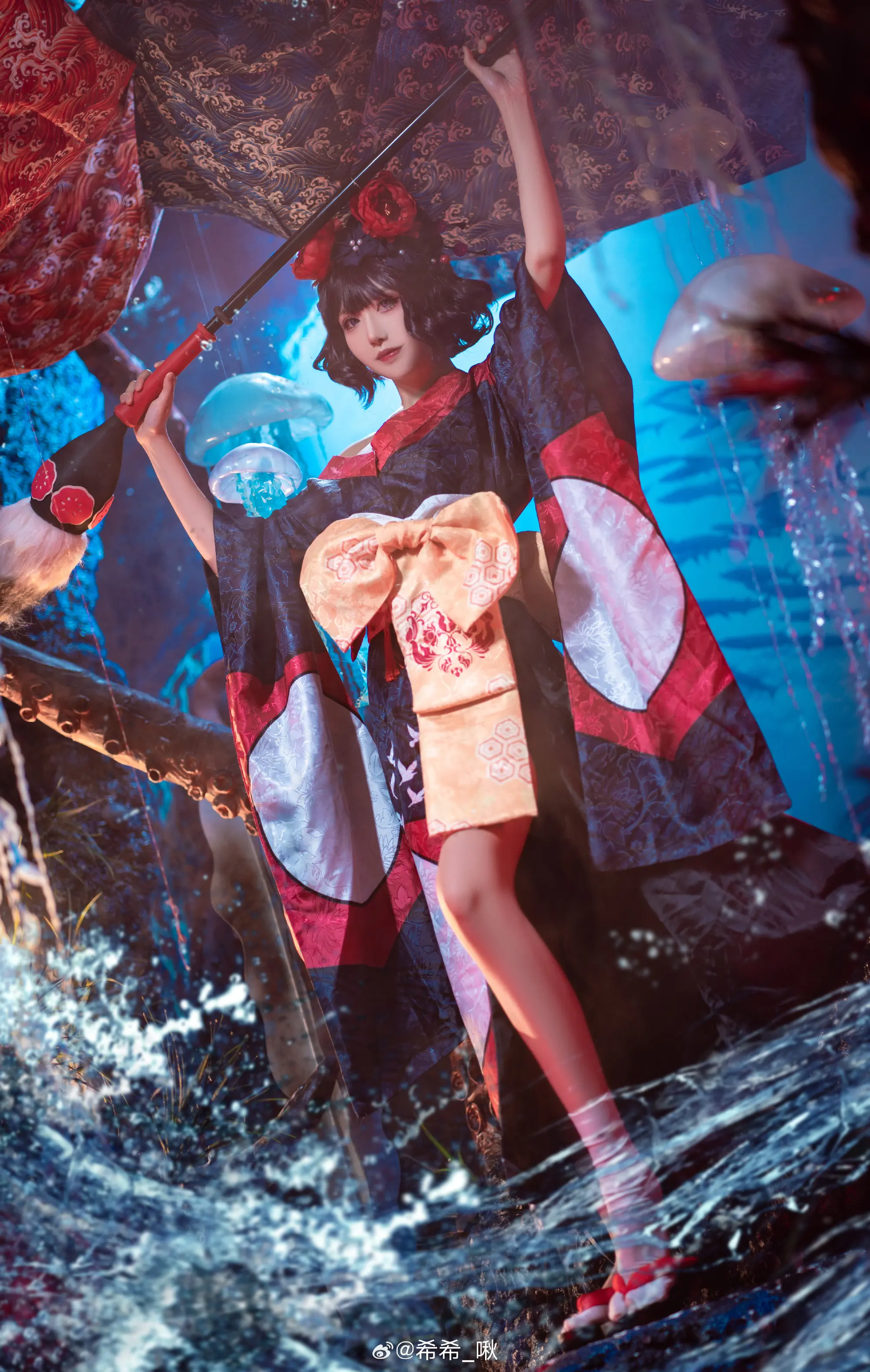 COSPLAY 葛饰北斋，只是个微不足道的画工 Fate/Grandorder 葛饰北斋 和服@希希_啾 COSPLAY-第7张