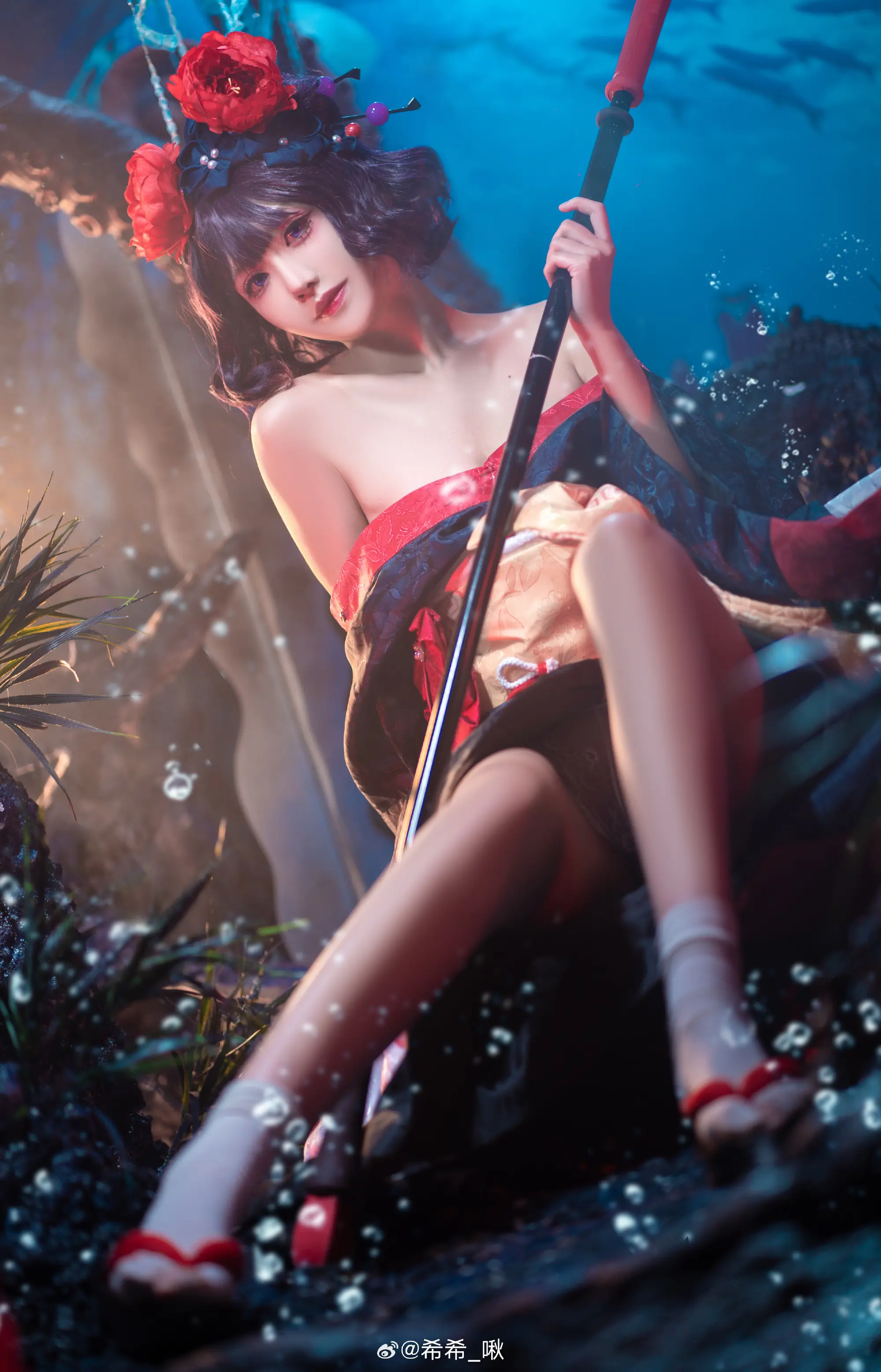 COSPLAY 葛饰北斋，只是个微不足道的画工 Fate/Grandorder 葛饰北斋 和服@希希_啾 COSPLAY-第6张