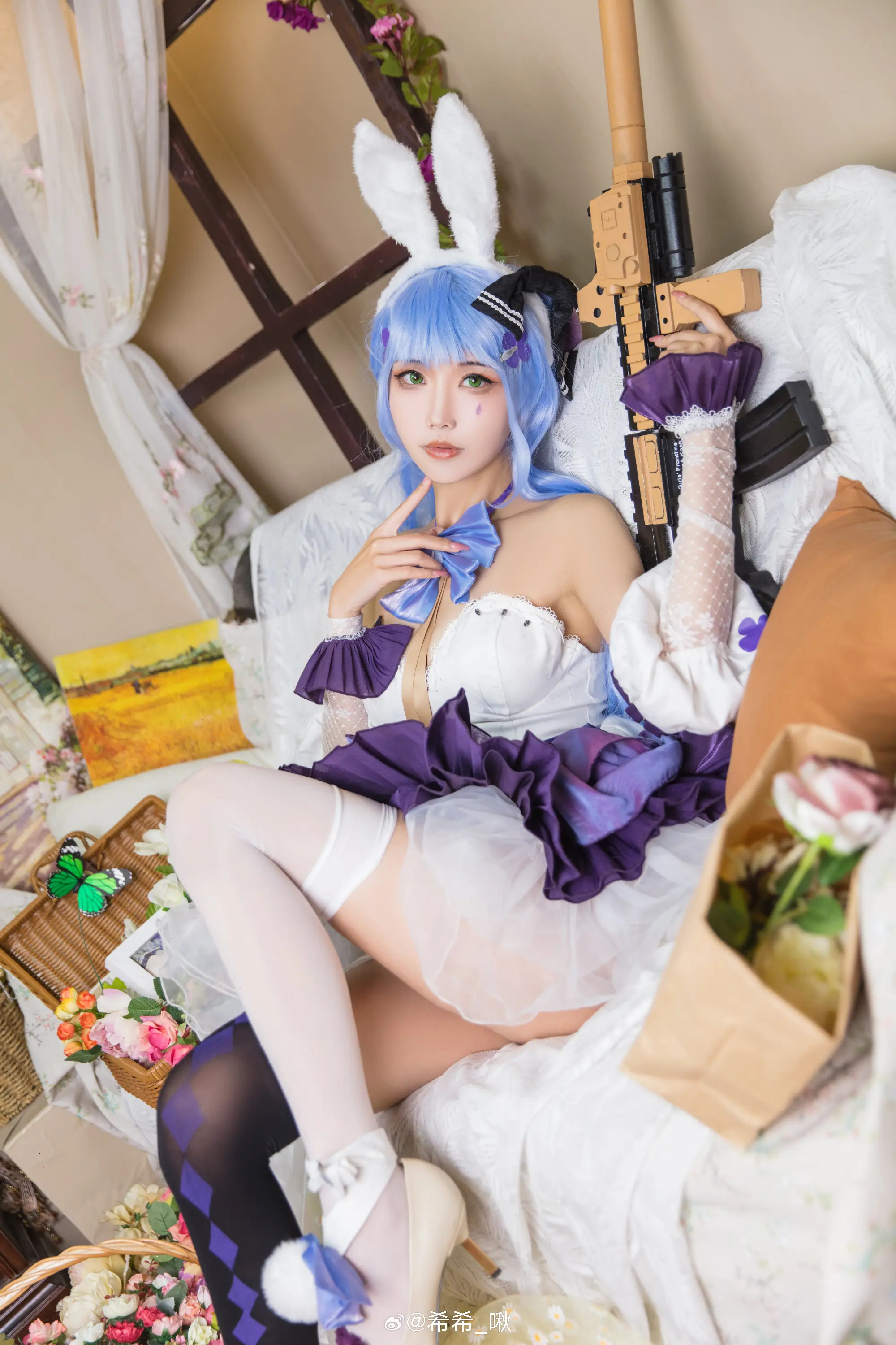 COSPLAY hk416 千宵草味的锡纸糖 少女前线@纱希只喝快乐水-公众号小姨ai