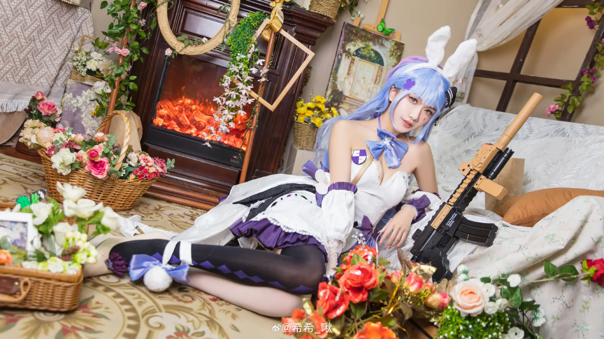 COSPLAY hk416 千宵草味的锡纸糖 少女前线@纱希只喝快乐水 COSPLAY-第7张
