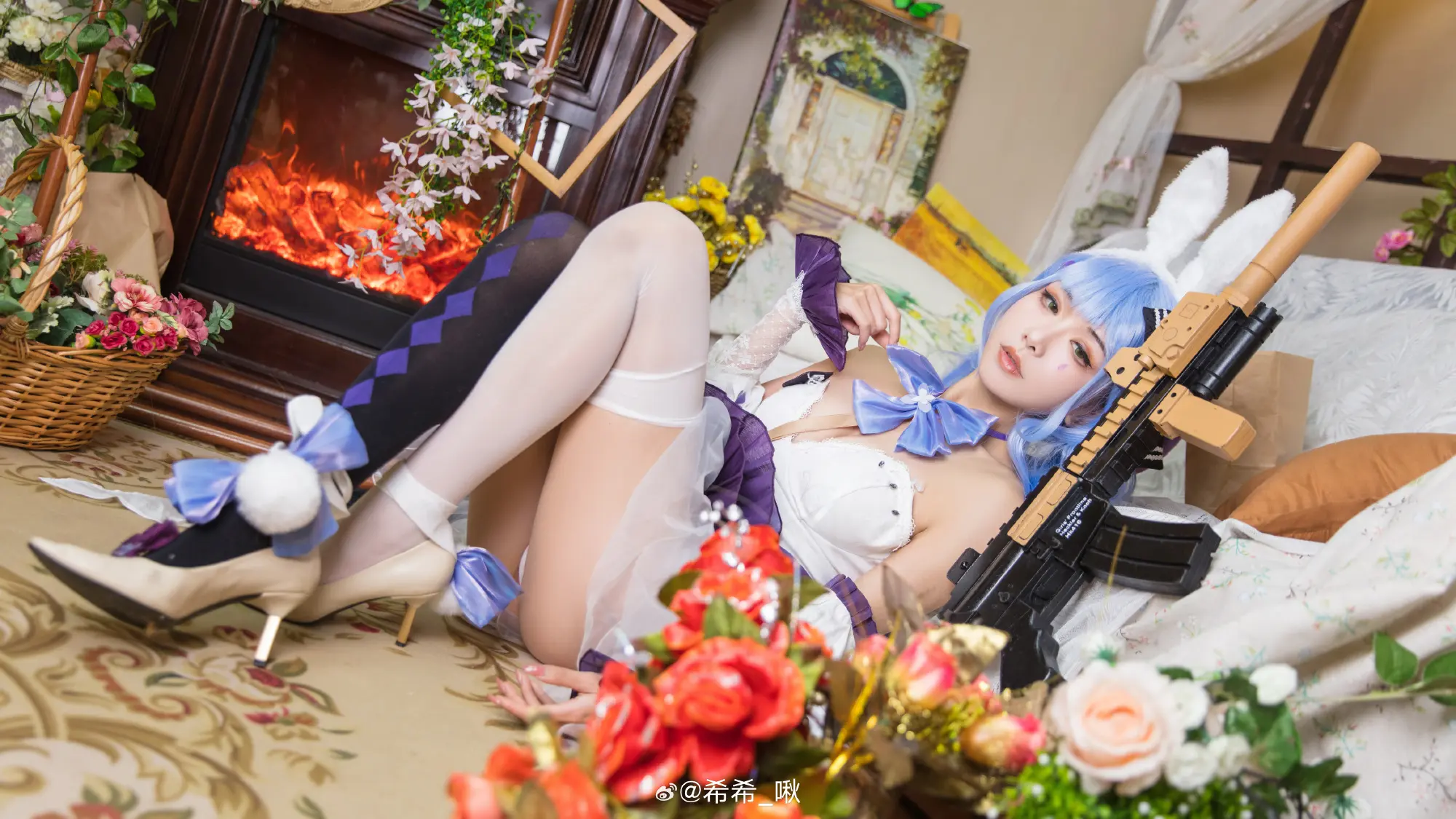 COSPLAY hk416 千宵草味的锡纸糖 少女前线@纱希只喝快乐水 COSPLAY-第8张