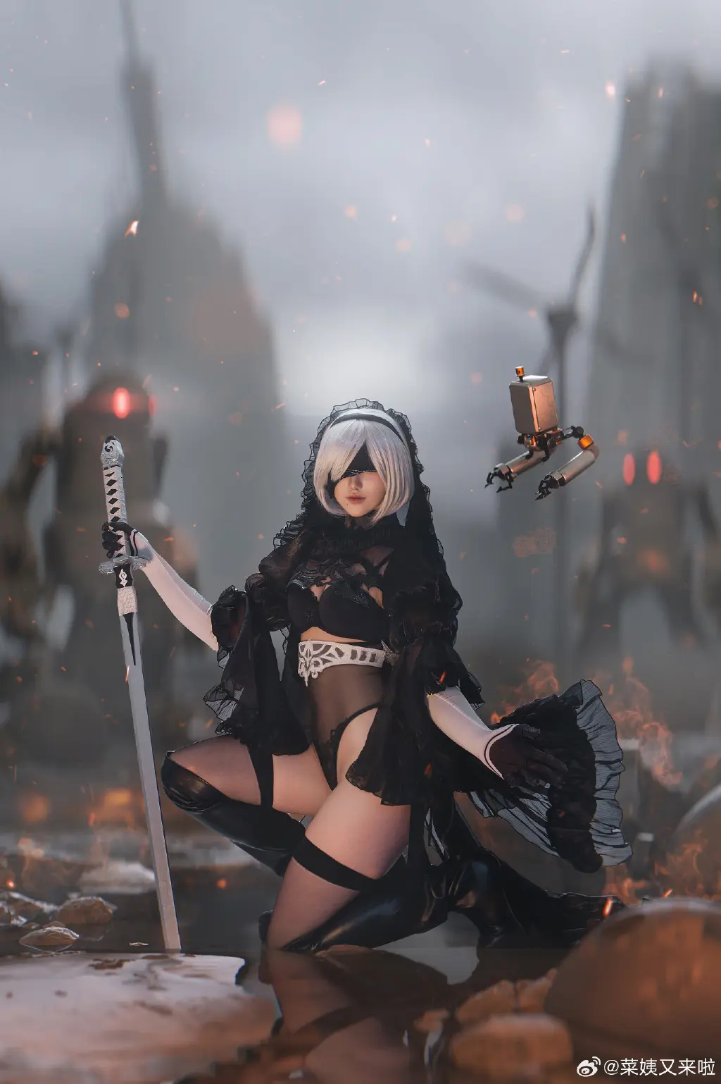cosplay 尼尔:机械纪元 2 Type B@菜姨又来啦-公众号小姨ai