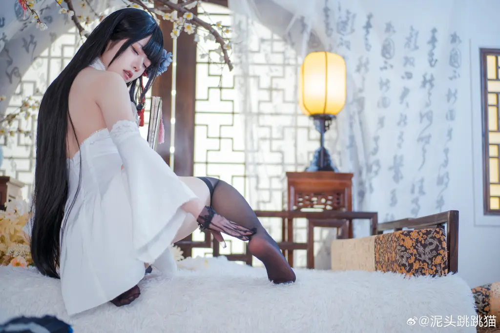 指挥官，欢迎回来。 cosplay 逸仙•改@泥头跳跳猫 COSPLAY-第5张