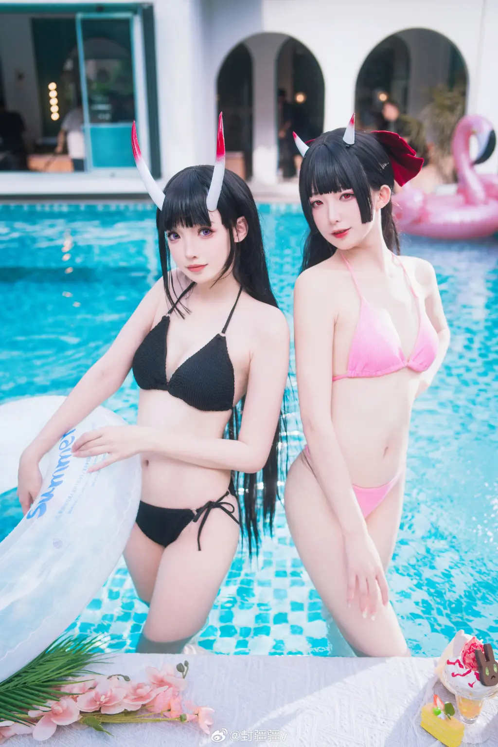 cosplay 碧蓝航线 🌴能代x酒匂泳装cos🍃@封疆疆v COSPLAY-第9张