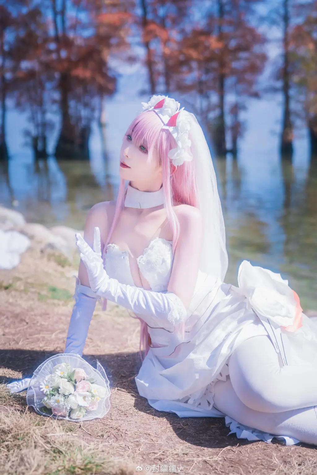 cosplay darlinginthefranxx 02花嫁cos@封疆疆v COSPLAY-第13张