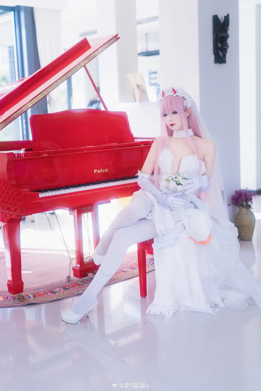 cosplay darlinginthefranxx 02花嫁cos@封疆疆v COSPLAY-第3张