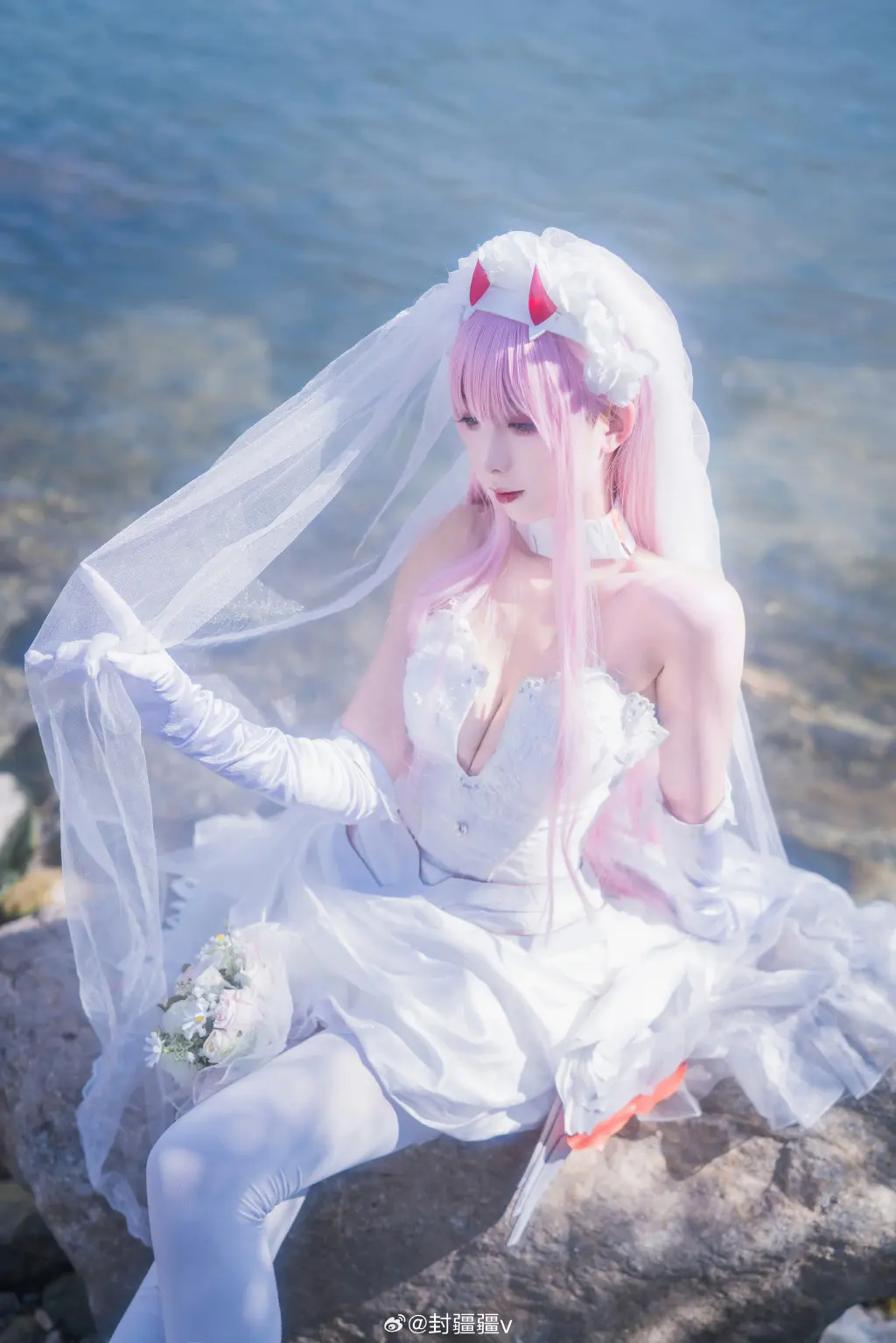 cosplay darlinginthefranxx 02花嫁cos@封疆疆v COSPLAY-第5张