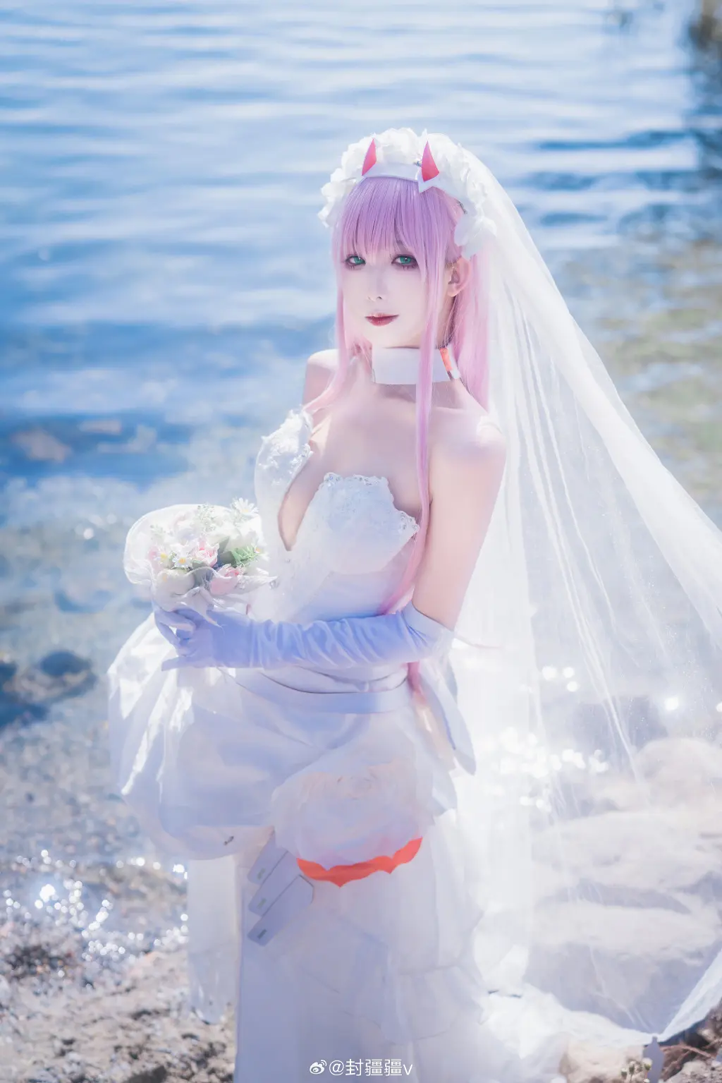 cosplay darlinginthefranxx 02花嫁cos@封疆疆v COSPLAY-第9张