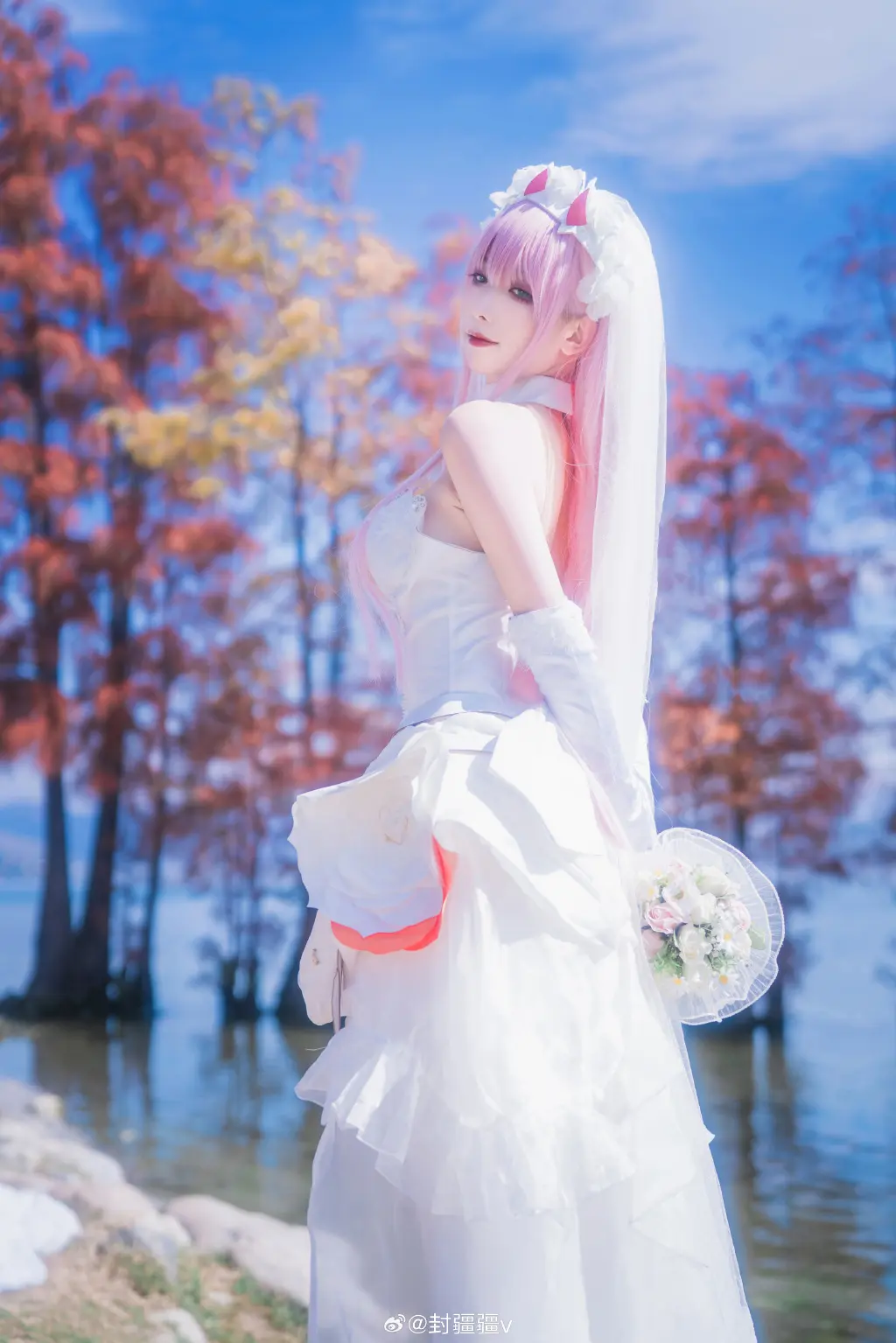 cosplay darlinginthefranxx 02花嫁cos@封疆疆v COSPLAY-第12张