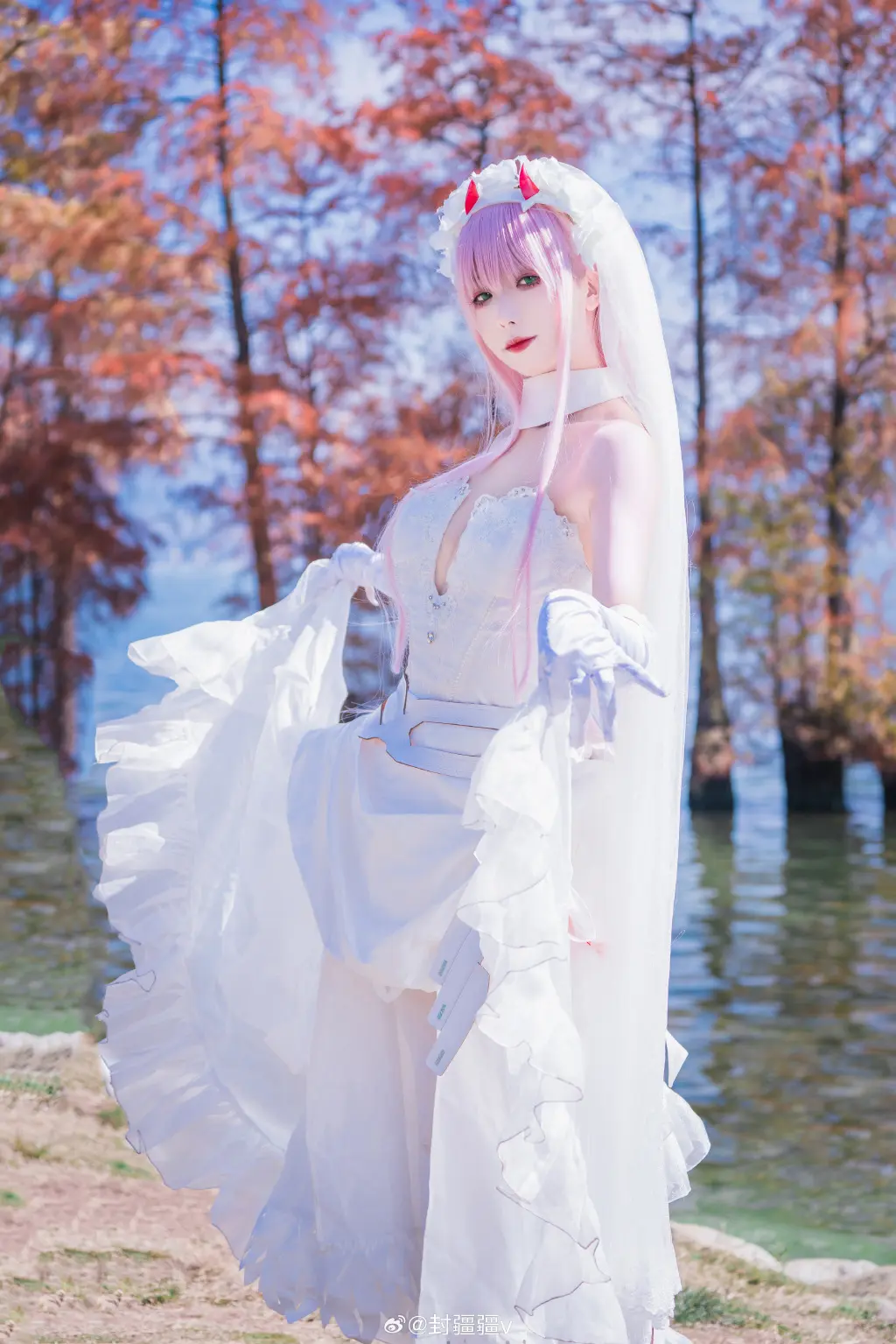 cosplay darlinginthefranxx 02花嫁cos@封疆疆v COSPLAY-第2张