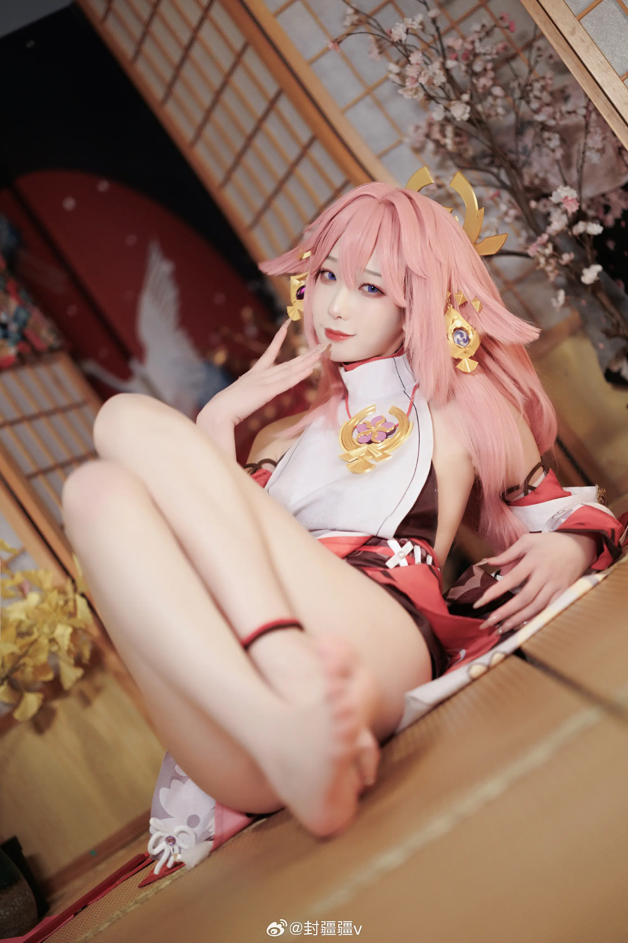 COSPLAY 原神 八重神子@封疆疆v-公众号小姨ai