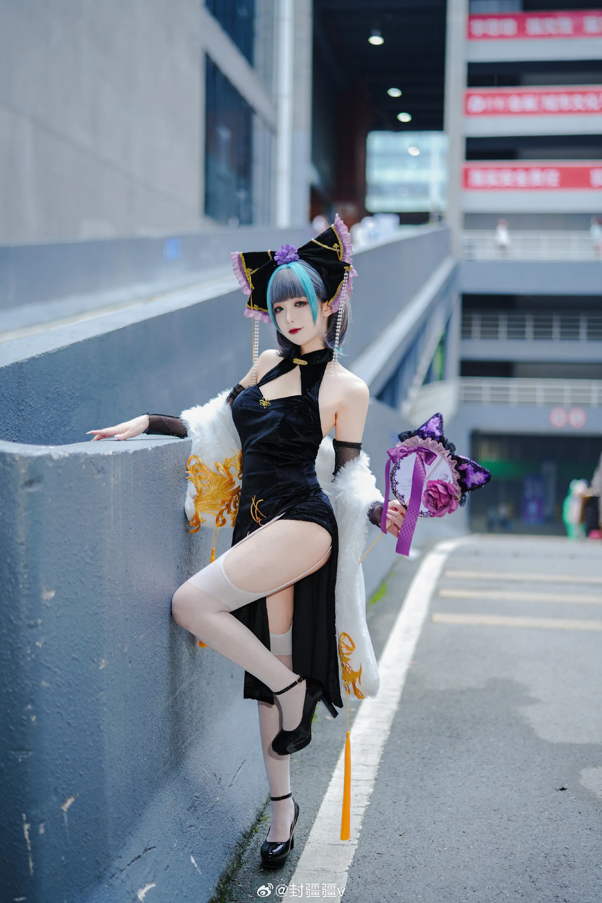 cosplay 碧蓝航线 柴郡 旗袍废稿～@封疆疆v COSPLAY-第10张