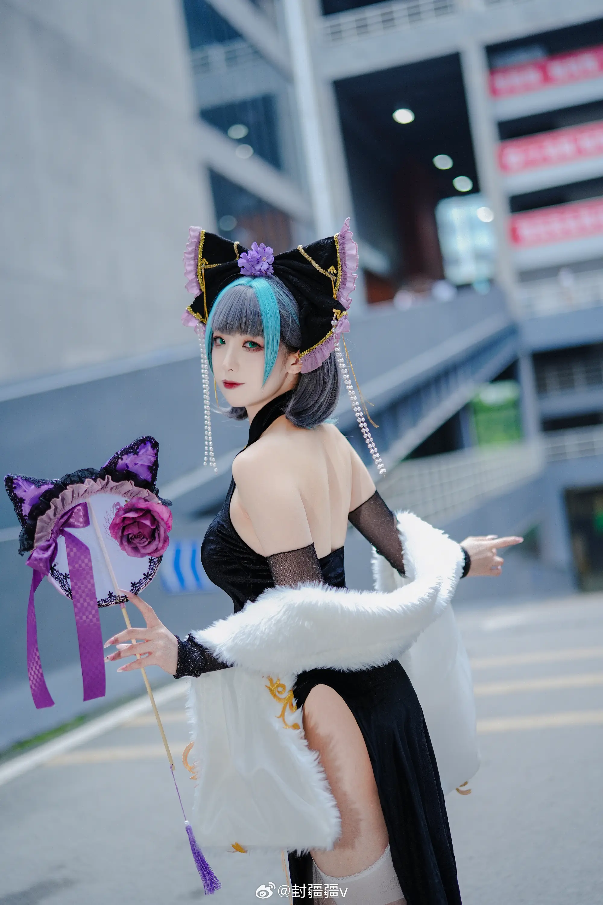 cosplay 碧蓝航线 柴郡 旗袍废稿～@封疆疆v COSPLAY-第2张