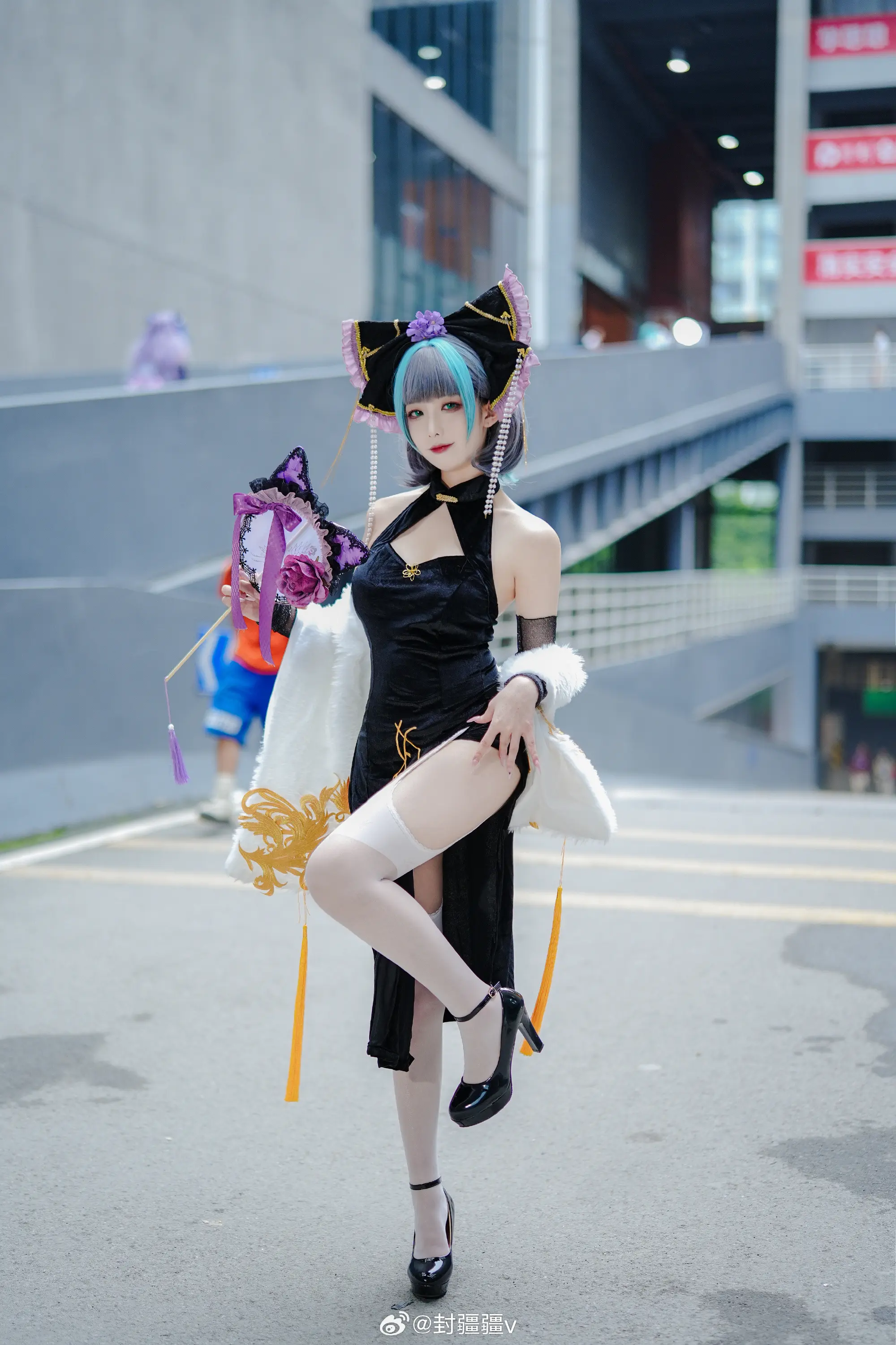 cosplay 碧蓝航线 柴郡 旗袍废稿～@封疆疆v COSPLAY-第5张