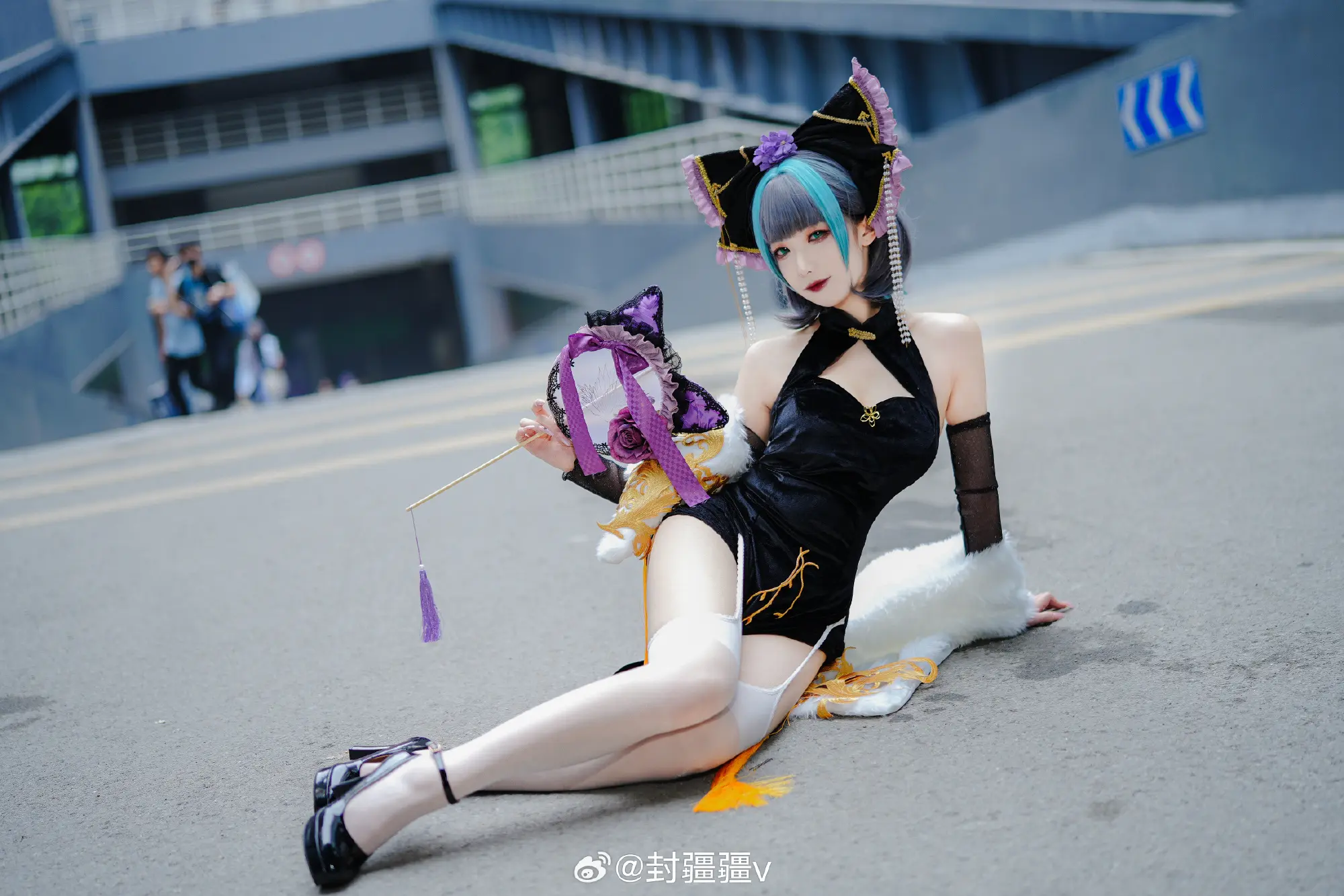 cosplay 碧蓝航线 柴郡 旗袍废稿～@封疆疆v COSPLAY-第14张