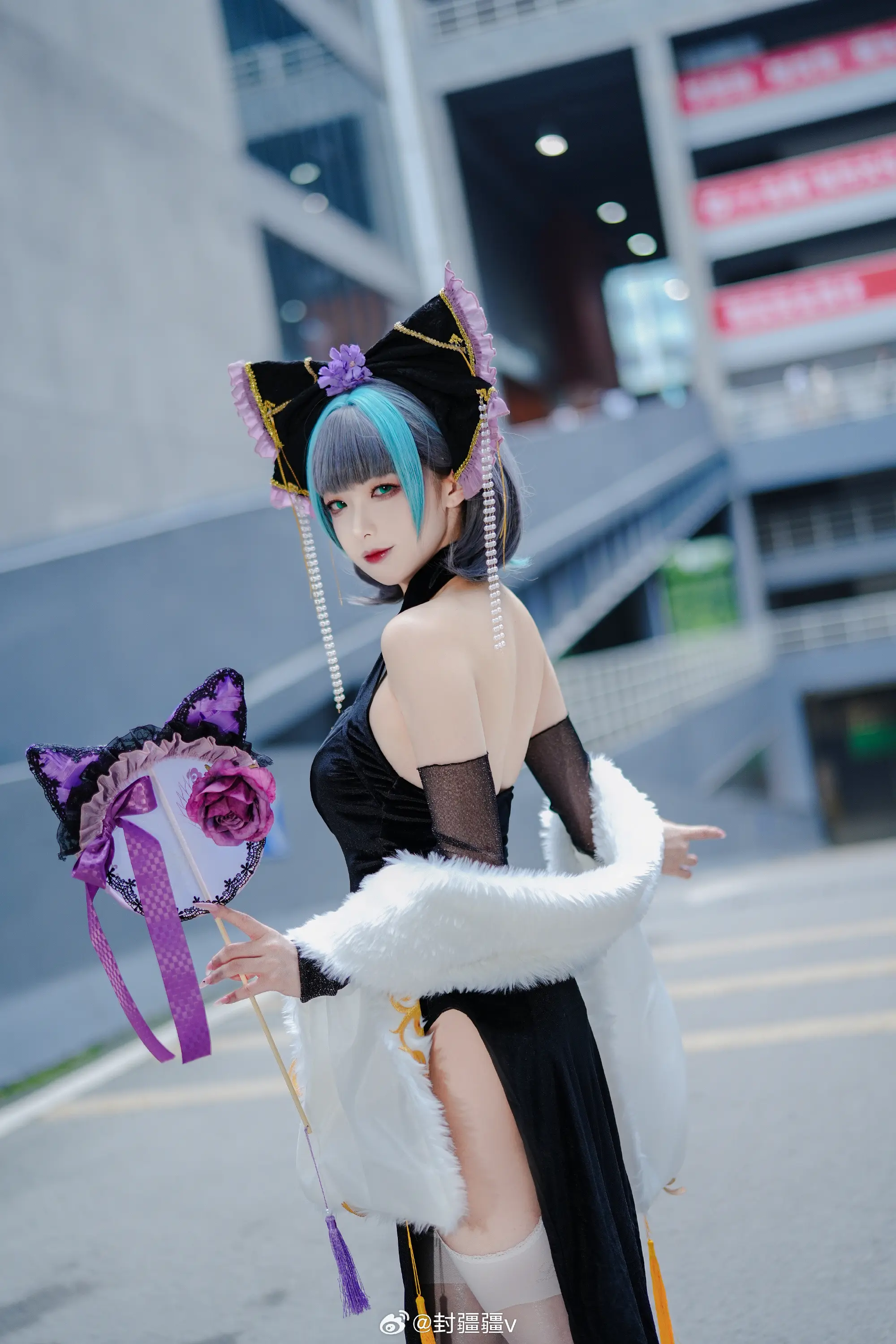 cosplay 碧蓝航线 柴郡 旗袍废稿～@封疆疆v-公众号小姨ai