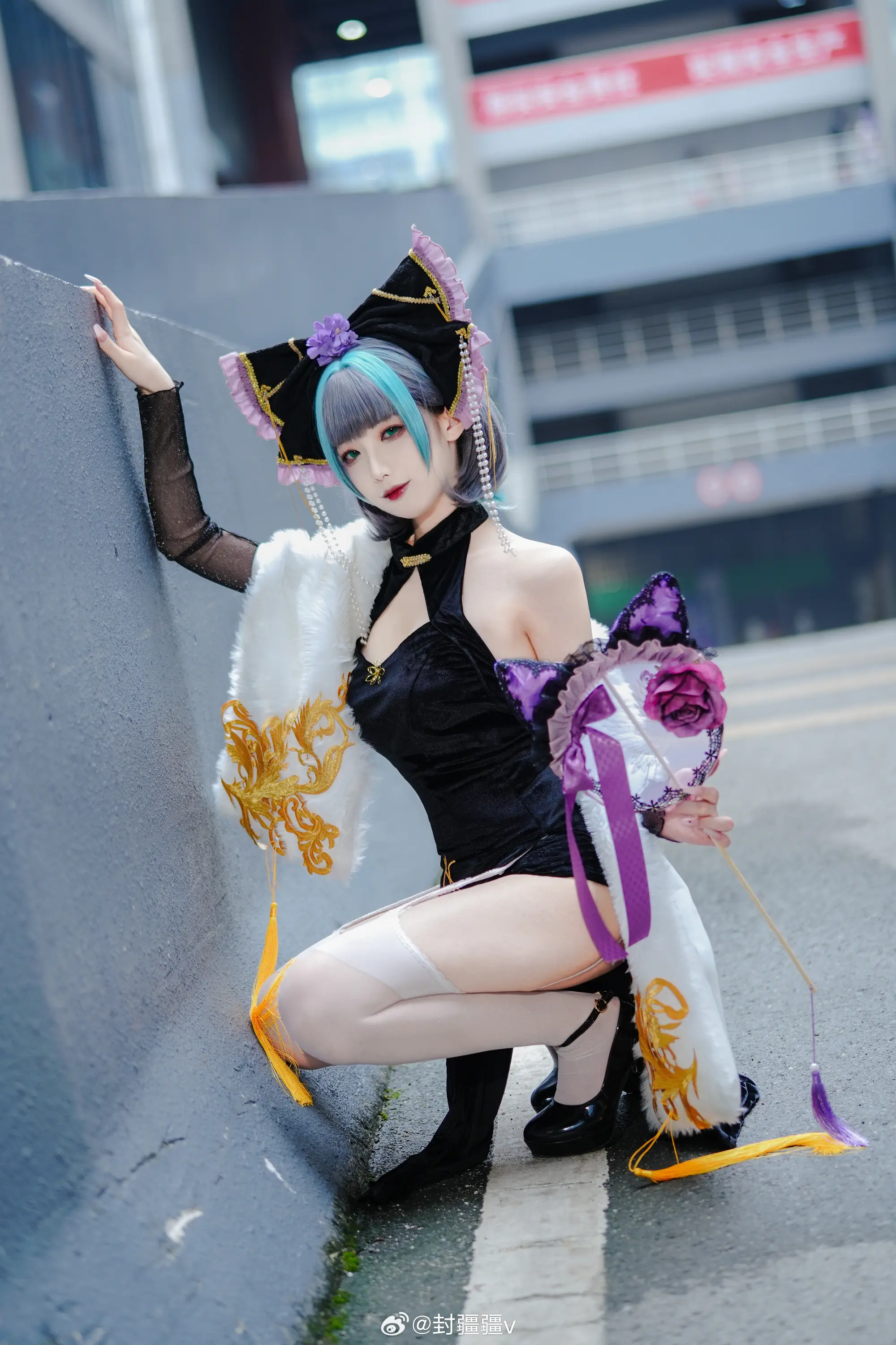 cosplay 碧蓝航线 柴郡 旗袍废稿～@封疆疆v COSPLAY-第6张
