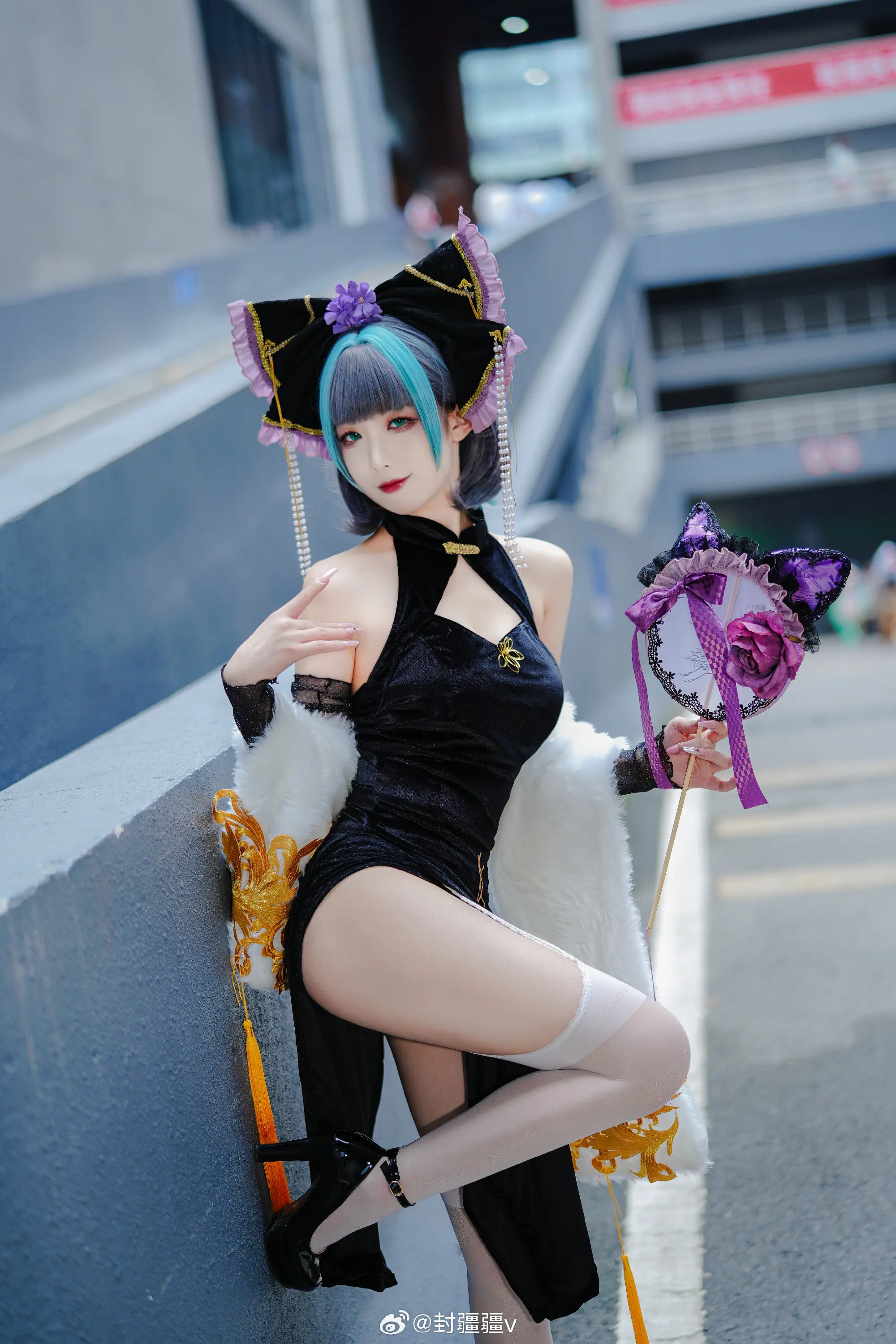 cosplay 碧蓝航线 柴郡 旗袍废稿～@封疆疆v COSPLAY-第11张