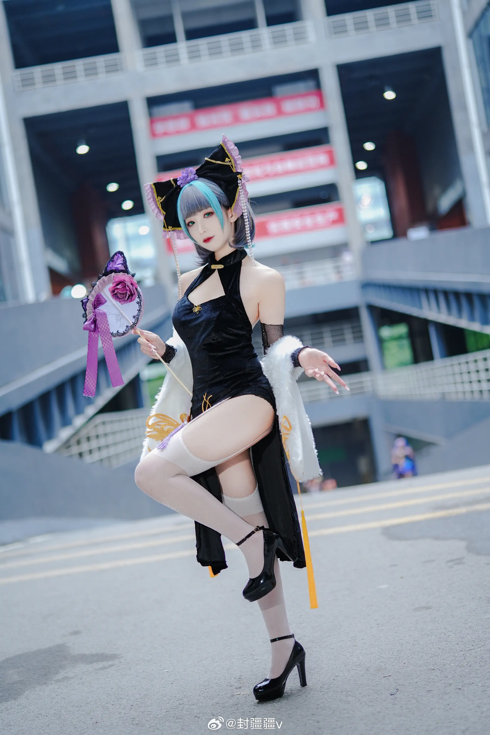 cosplay 碧蓝航线 柴郡 旗袍废稿～@封疆疆v COSPLAY-第13张