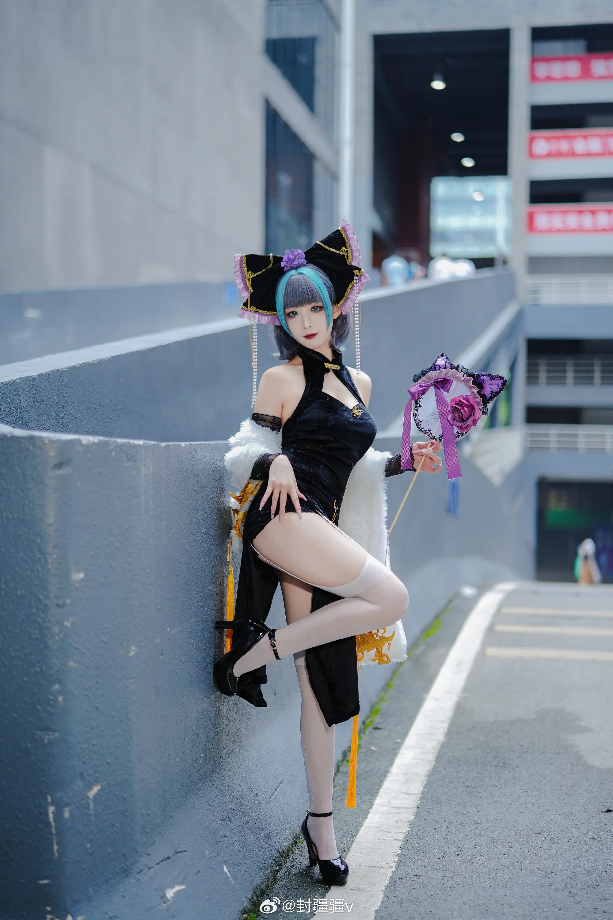 cosplay 碧蓝航线 柴郡 旗袍废稿～@封疆疆v COSPLAY-第8张