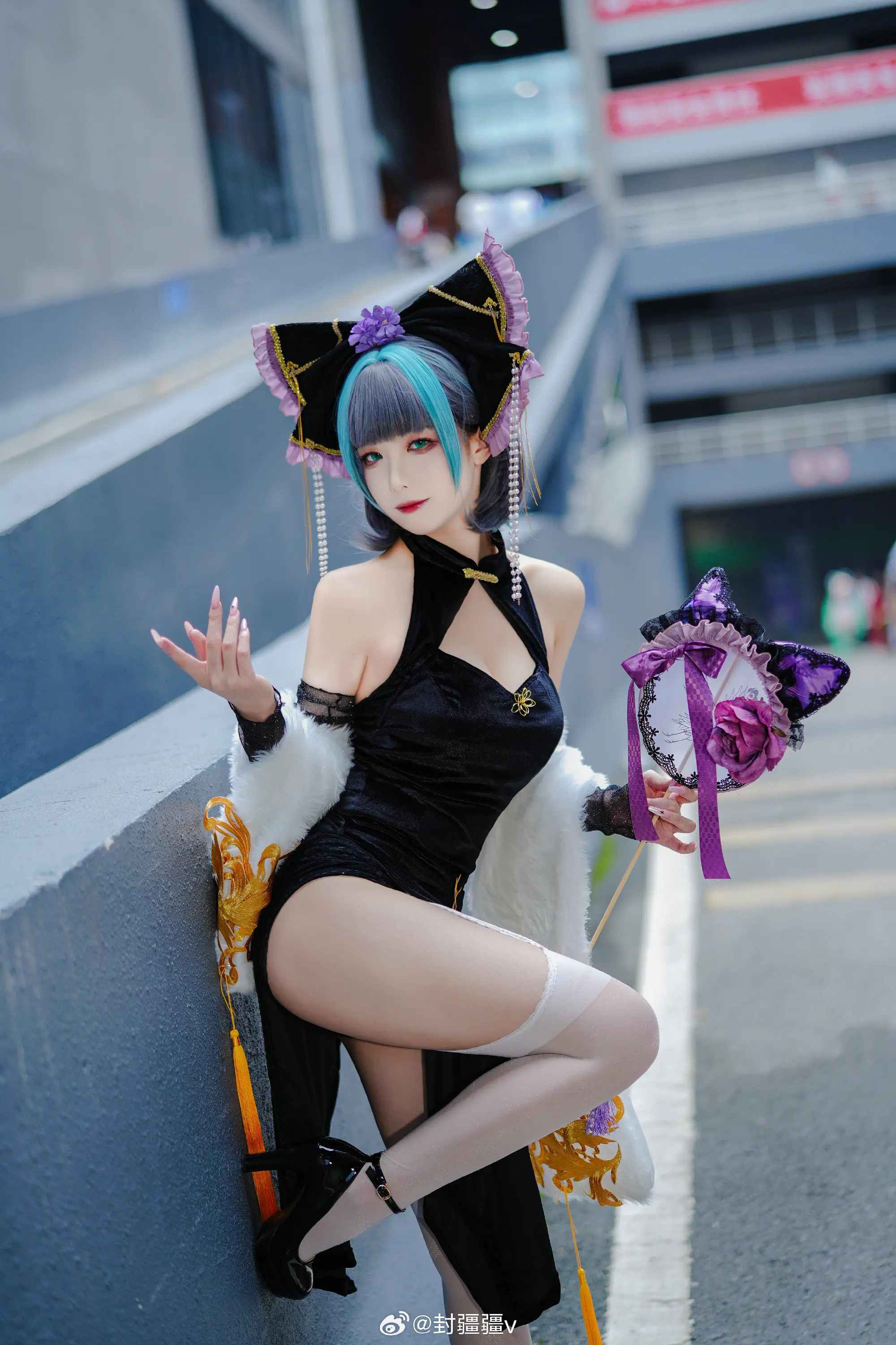cosplay 碧蓝航线 柴郡 旗袍废稿～@封疆疆v COSPLAY-第16张
