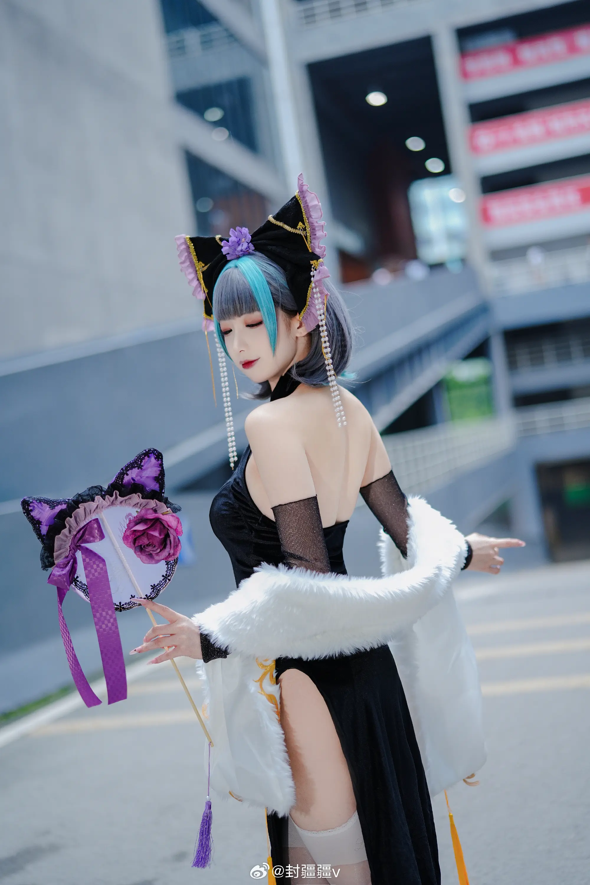cosplay 碧蓝航线 柴郡 旗袍废稿～@封疆疆v COSPLAY-第12张