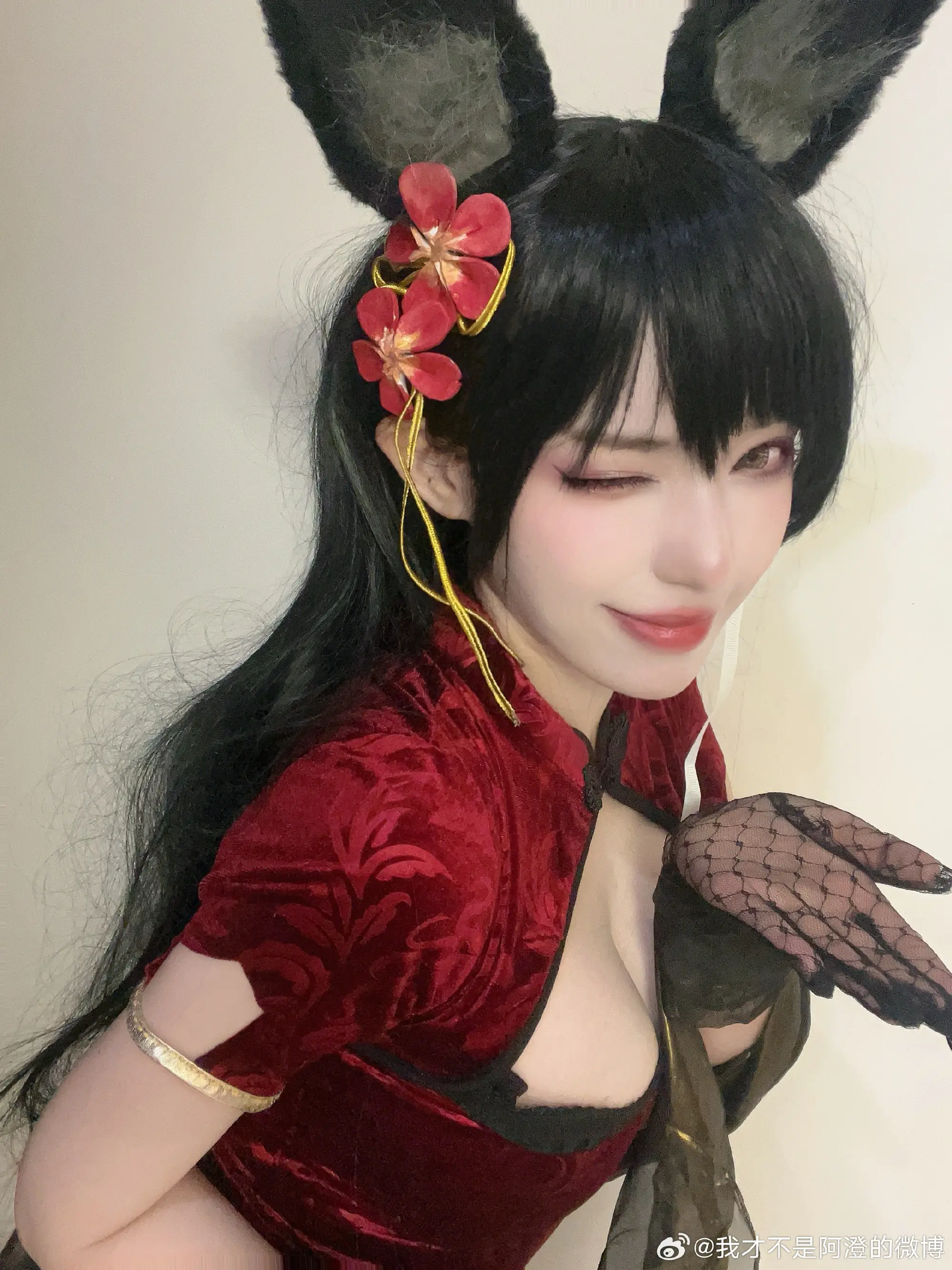 COSPLAY 碧蓝航线 爱宕旗袍@我才不是阿澄的微博 COSPLAY-第3张