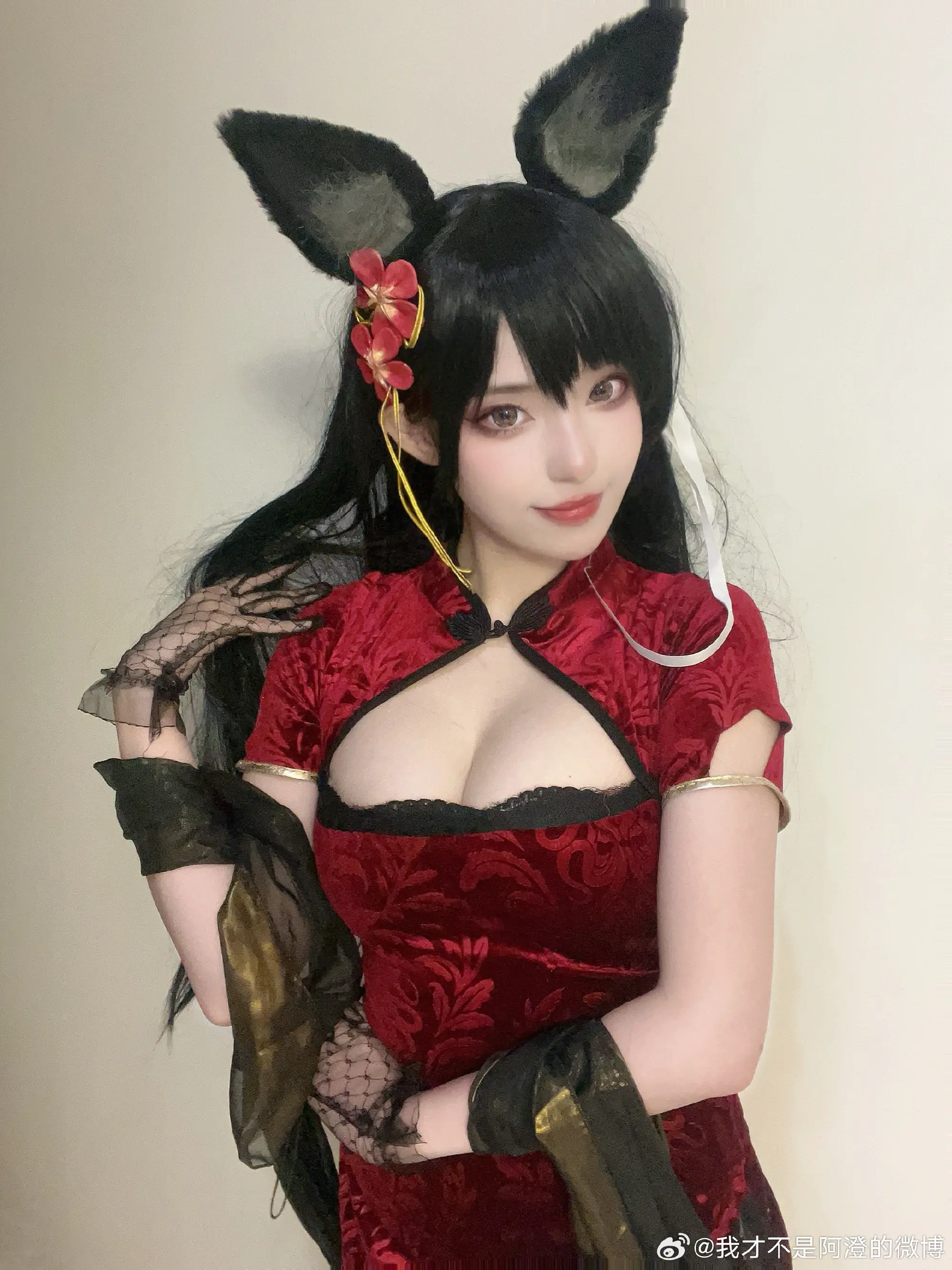 COSPLAY 碧蓝航线 爱宕旗袍@我才不是阿澄的微博 COSPLAY-第2张