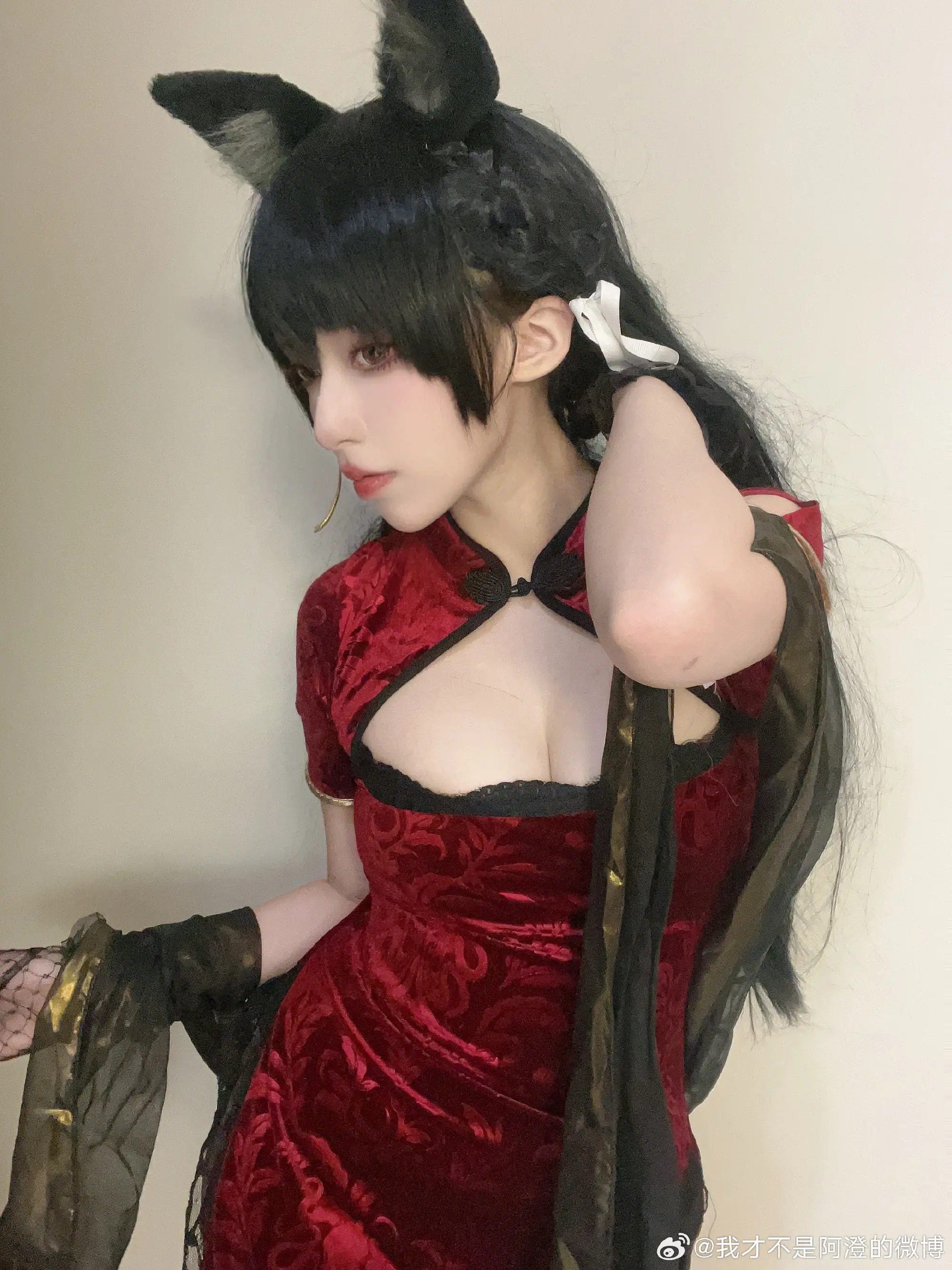 COSPLAY 碧蓝航线 爱宕旗袍@我才不是阿澄的微博 COSPLAY-第4张