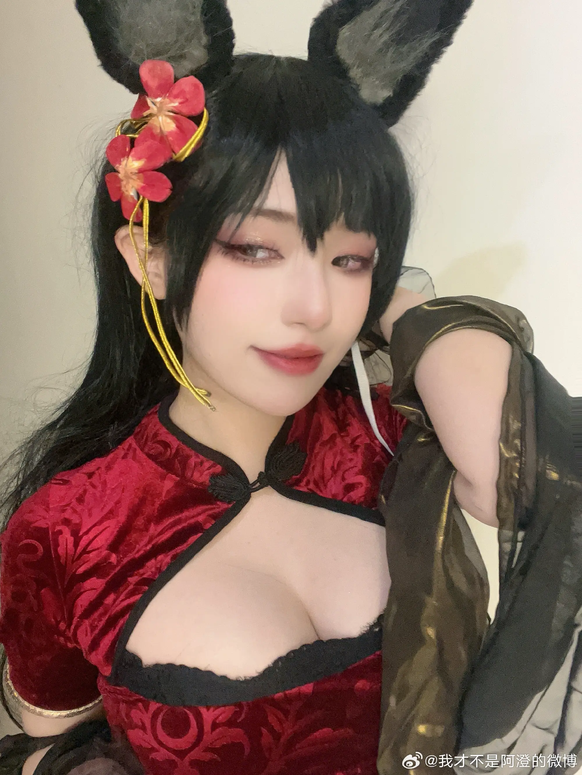 COSPLAY 碧蓝航线 爱宕旗袍@我才不是阿澄的微博 COSPLAY-第6张